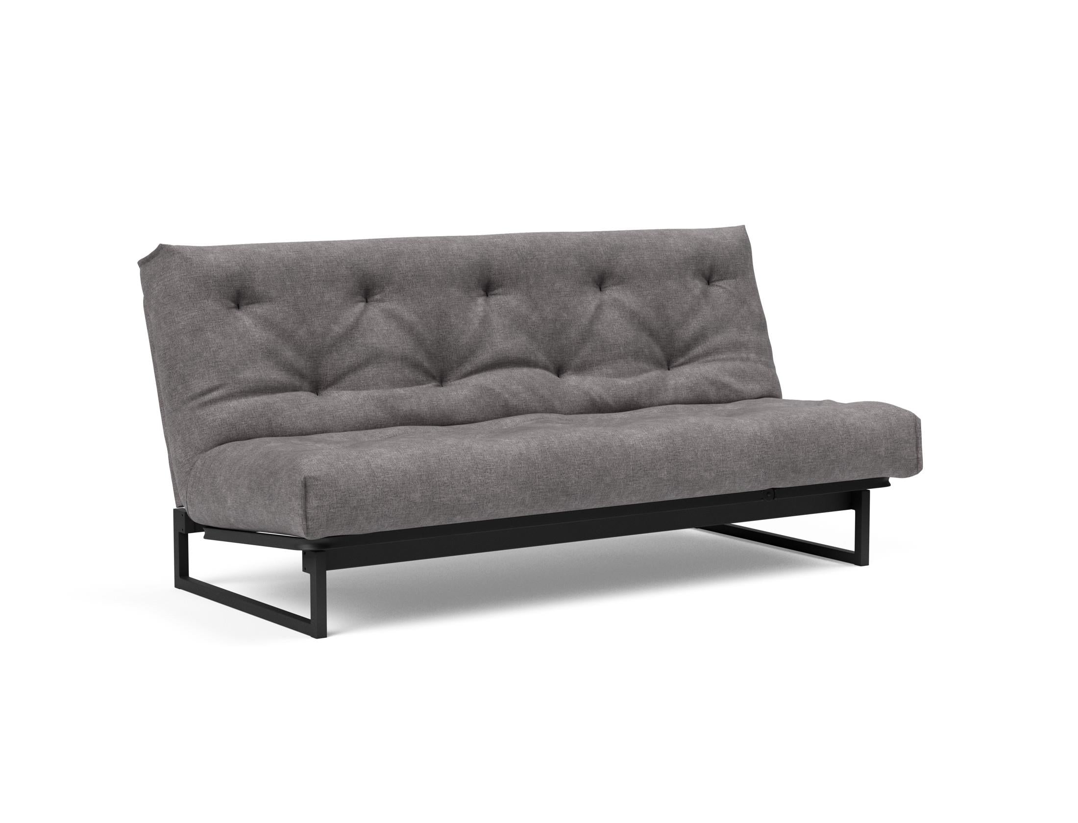 Fraction 140 Bettsofa Nordic Soft Spring: modernes skandinavisches Sofa, perfekt für kompakte Wohnräume, bietet stilvollen Komfort und praktische Schlaflösung.