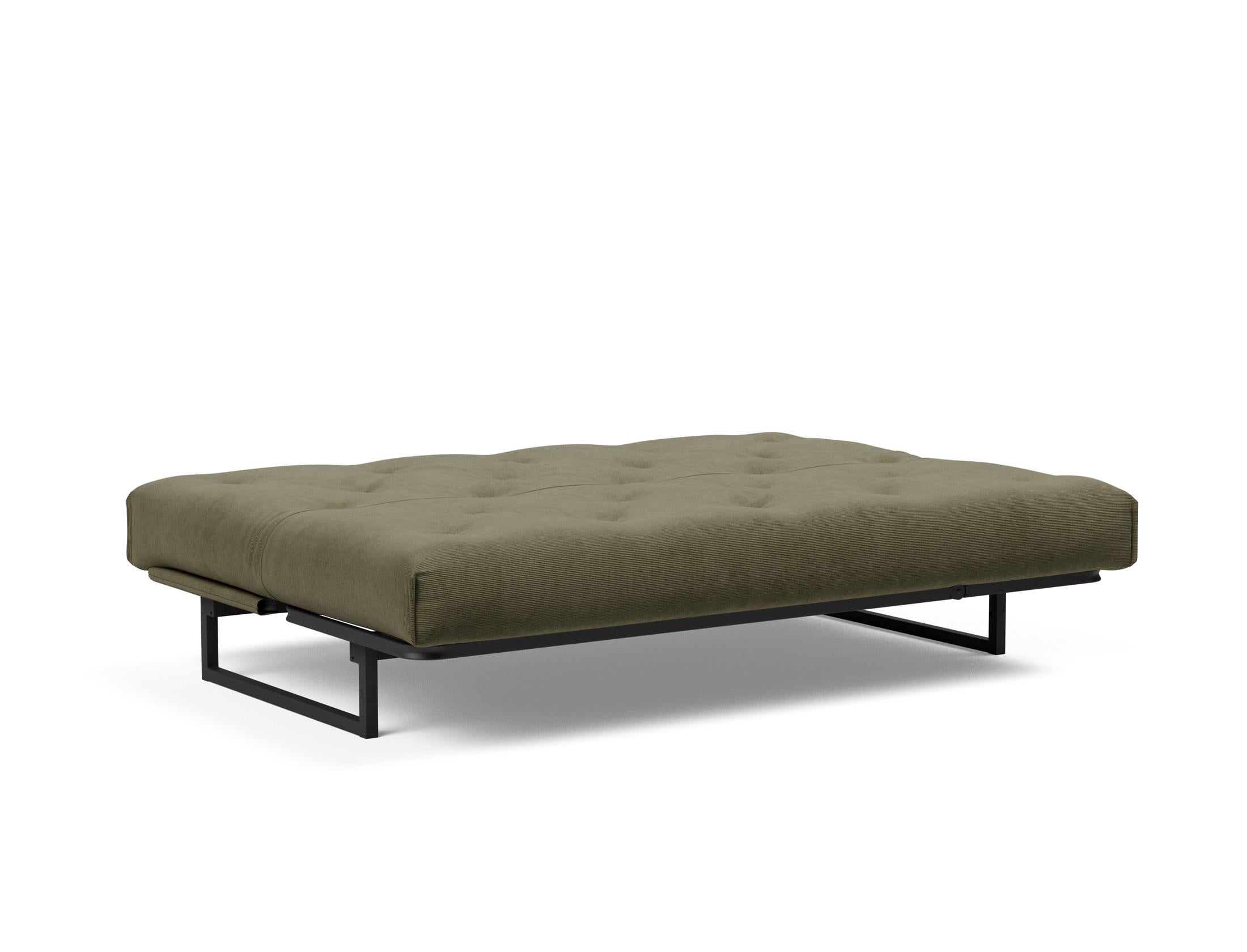 Fraction 140 Bettsofa Nordic: Stilvolles, multifunktionales Sofa für kompakte Räume, bietet höchsten Komfort und anpassbare Liegepositionen.