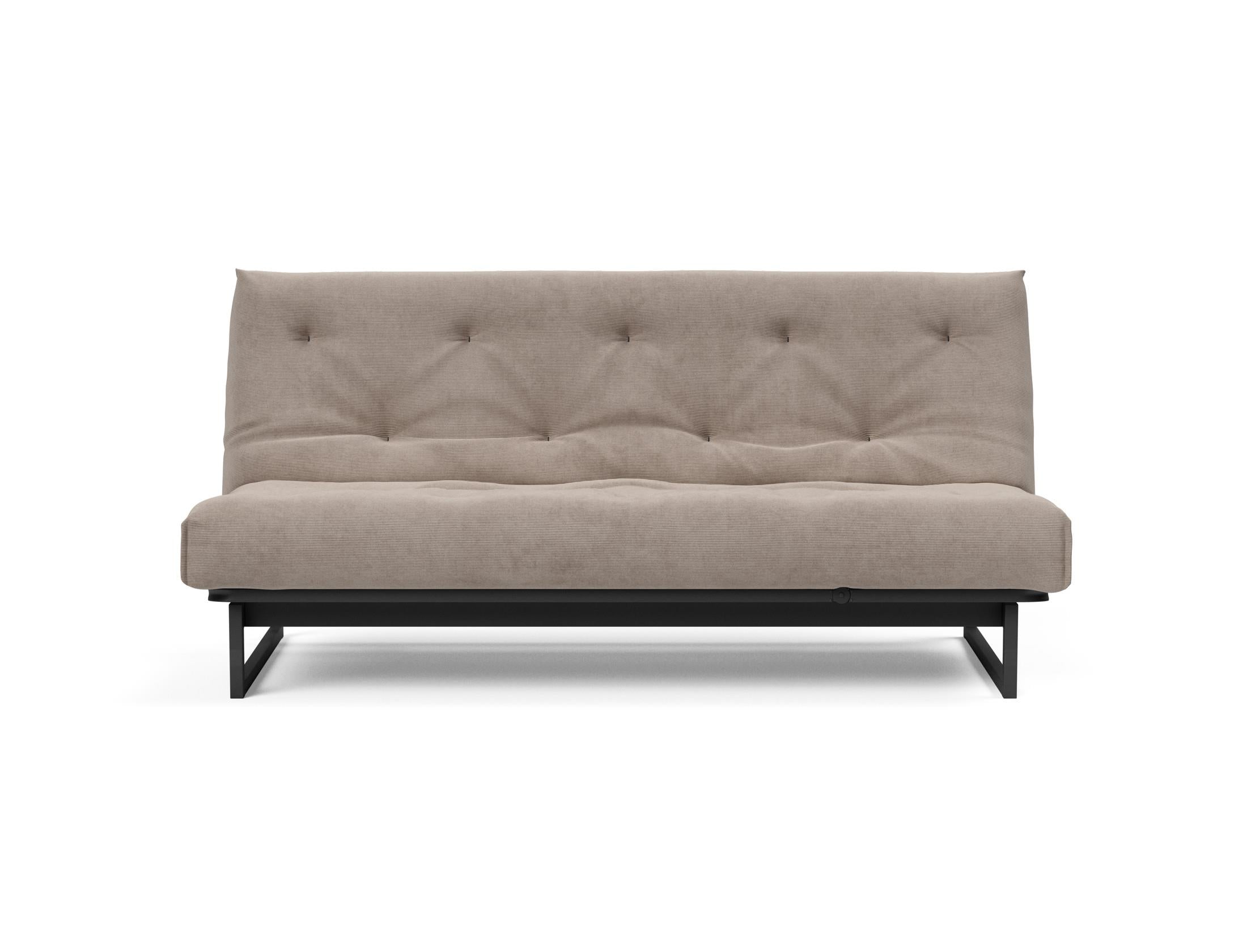 Fraction 140 Bettsofa Nordic Soft Spring: elegantes skandinavisches Design, ideal für kleine Räume, vereint Komfort und Funktionalität für erholsame Nächte.