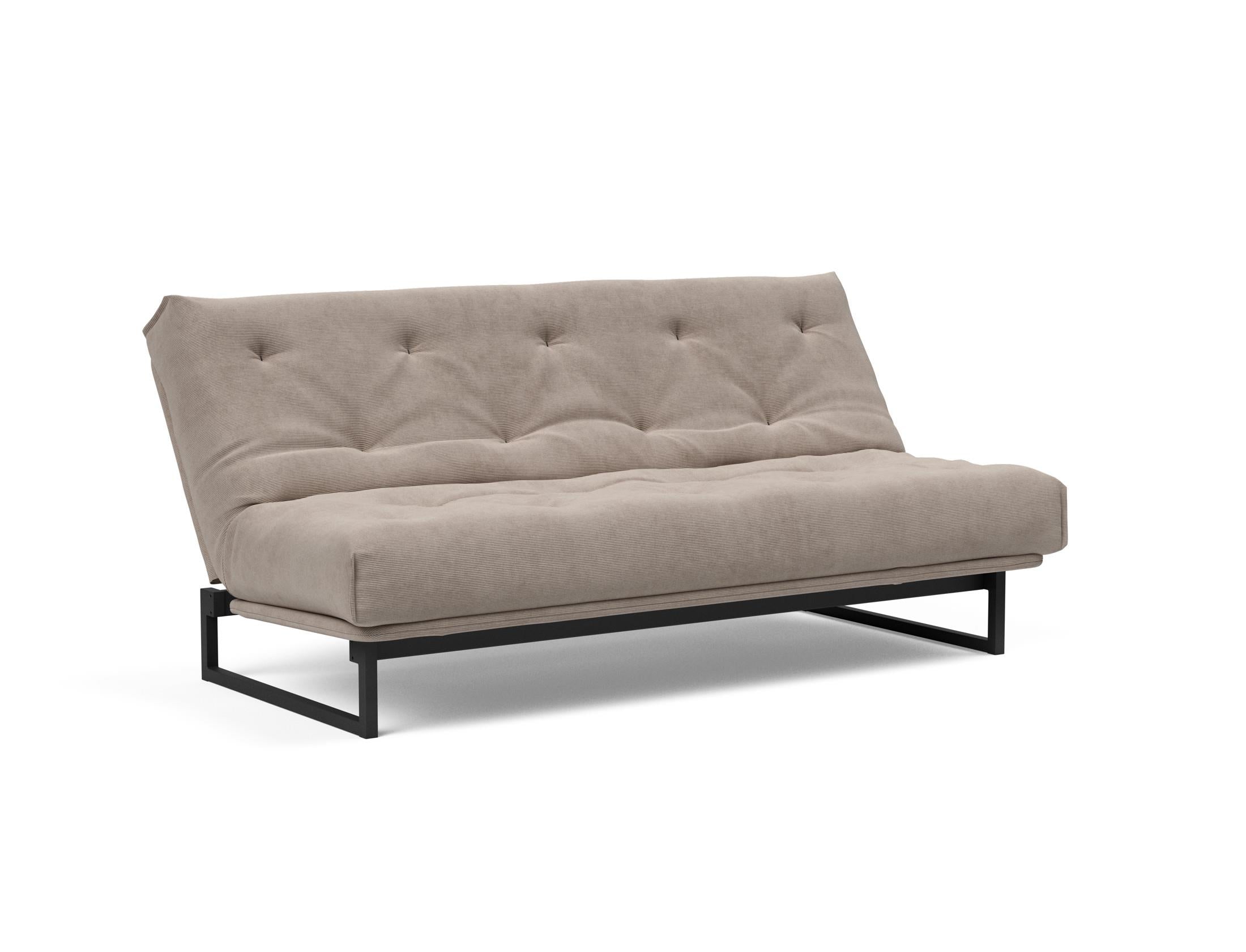 Fraction 140 Bettsofa Nordic: Stilvolles Schlafsofa mit hochwertiger Matratze. Ideal für Wohnzimmer und Gästezimmer – Komfort und Eleganz vereint.