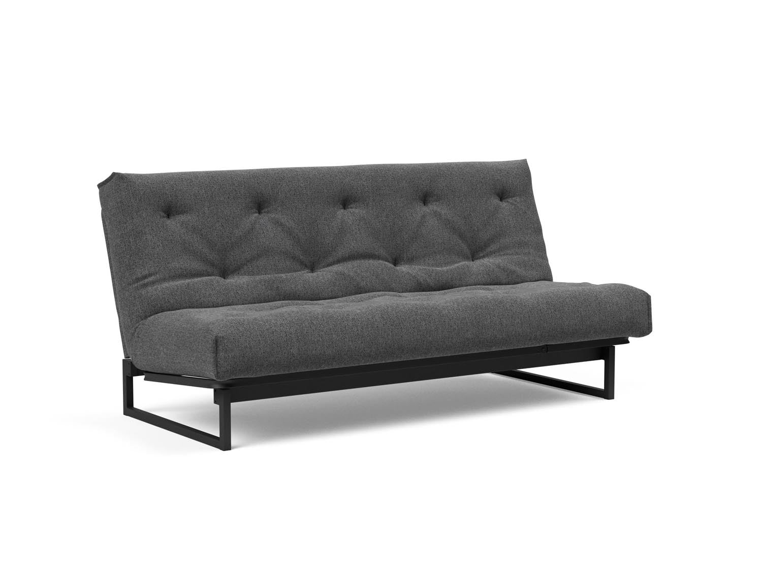 Fraction 140 Bettsofa Nordic Soft Spring: modernes skandinavisches Sofa, perfekt für kompakte Wohnräume, bietet stilvollen Komfort und praktische Schlaflösung.