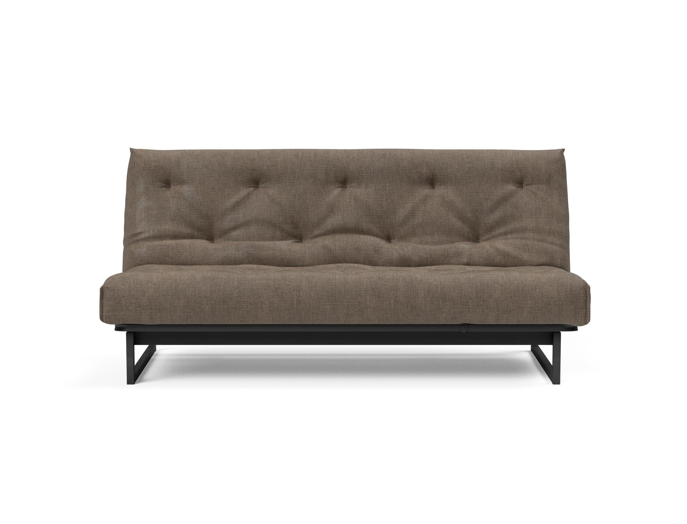 Modernes Fraction 140 Bettsofa von Innovation Living, perfekt für kompakte Wohnräume, vereint skandinavisches Design mit praktischer Vielseitigkeit.