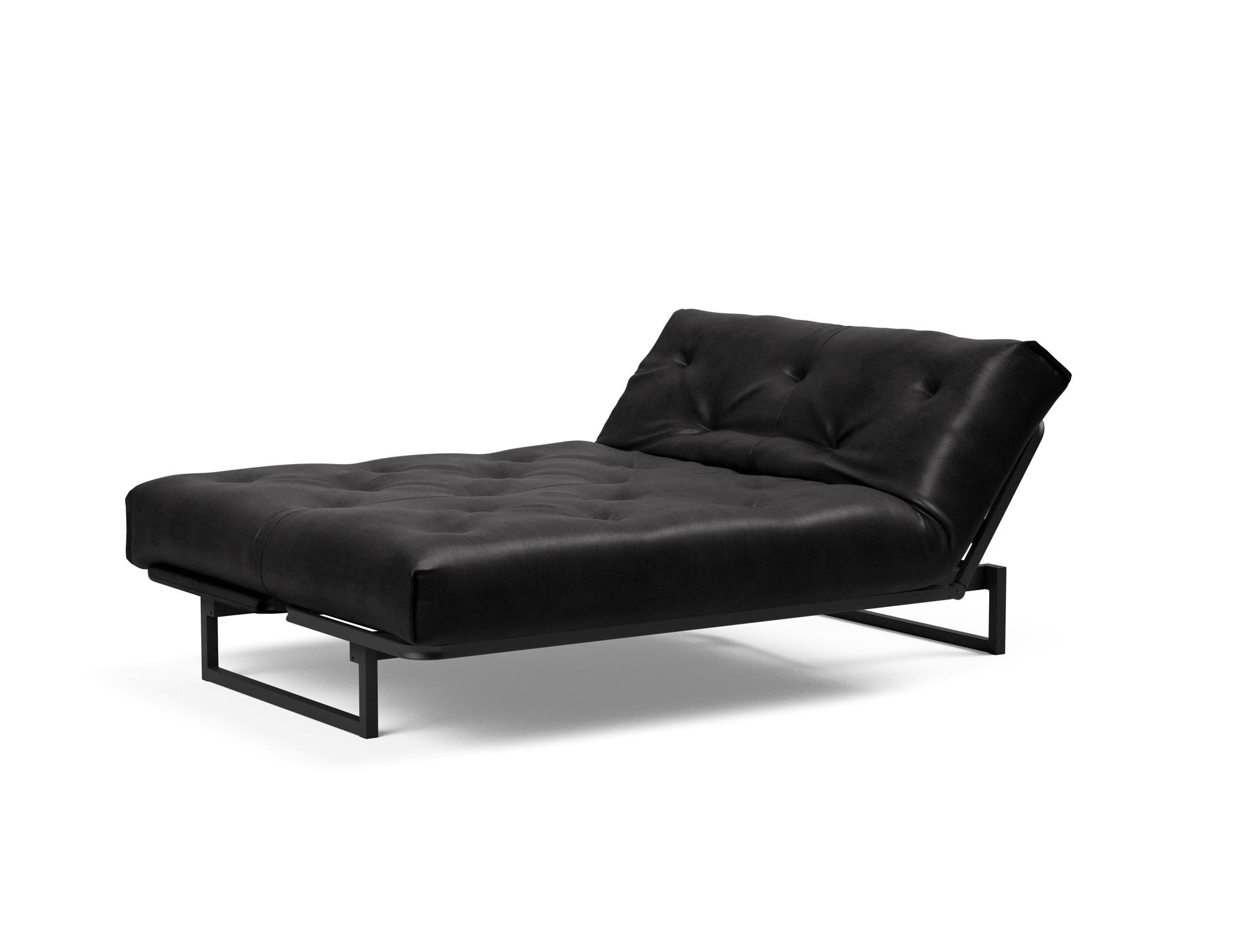 Fraction 140 Bettsofa Nordic: Elegantes skandinavisches Design, vielseitige Liegepositionen und langlebige Materialien für optimalen Komfort in kleinen Wohnräumen.