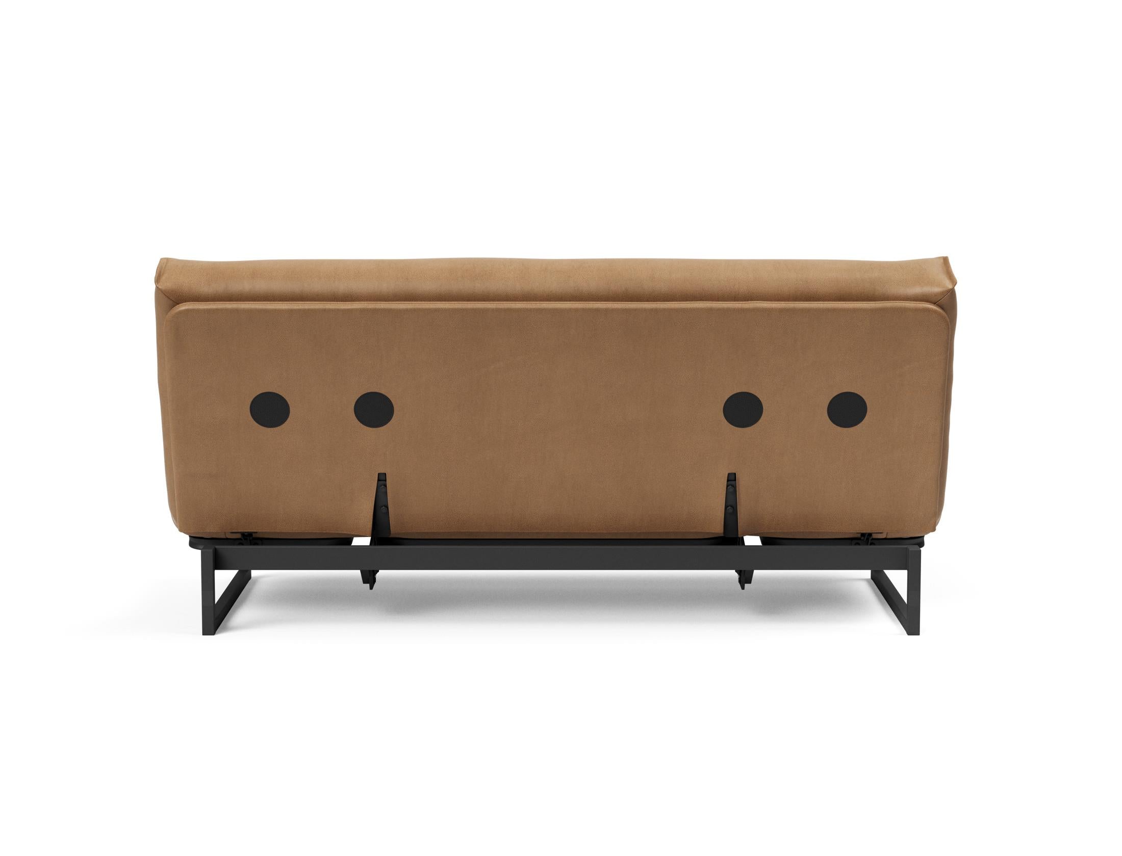 Fraction 140 Bettsofa Nordic Soft Spring: modernes skandinavisches Sofa, perfekt für kompakte Wohnräume, bietet stilvollen Komfort und praktische Schlaflösung.