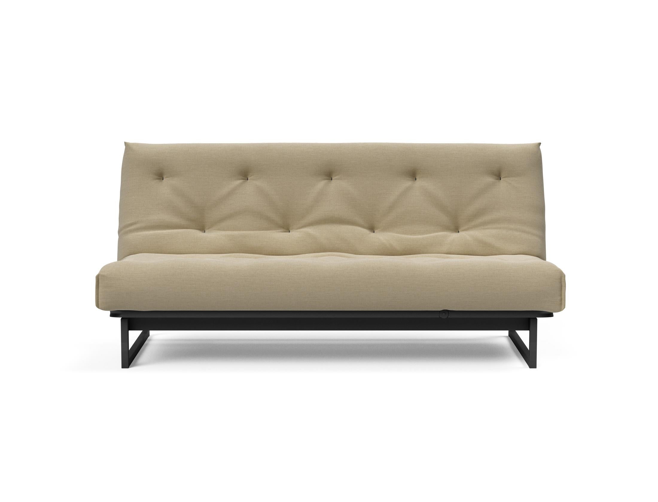 Fraction 140 Bettsofa Nordic Soft Spring: elegantes skandinavisches Design, ideal für kleine Räume, vereint Komfort und Funktionalität für erholsame Nächte.