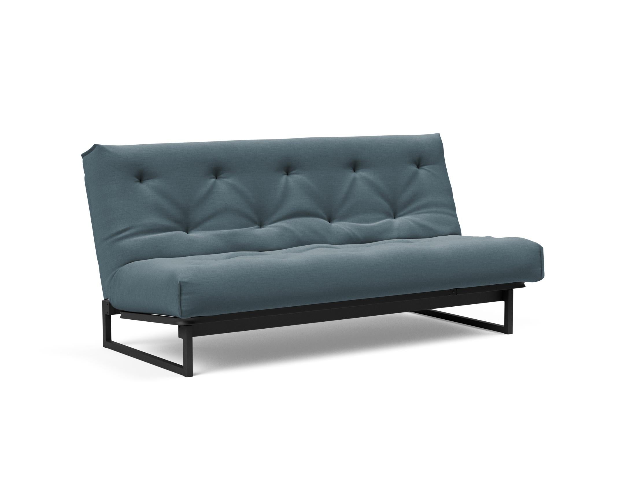 Fraction 140 Bettsofa Nordic Soft Spring: modernes skandinavisches Sofa, perfekt für kompakte Wohnräume, bietet stilvollen Komfort und praktische Schlaflösung.