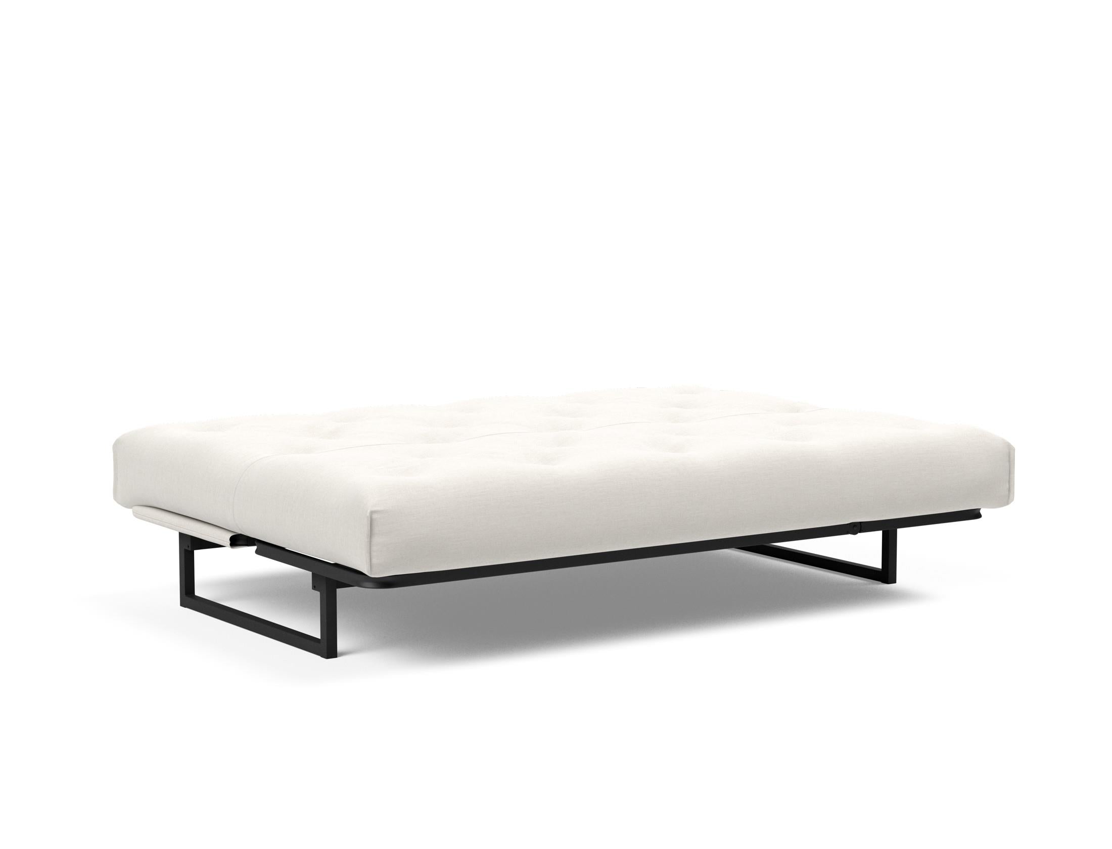 Fraction 140 Bettsofa Nordic: Stilvolles, multifunktionales Sofa für kompakte Räume, bietet höchsten Komfort und anpassbare Liegepositionen.