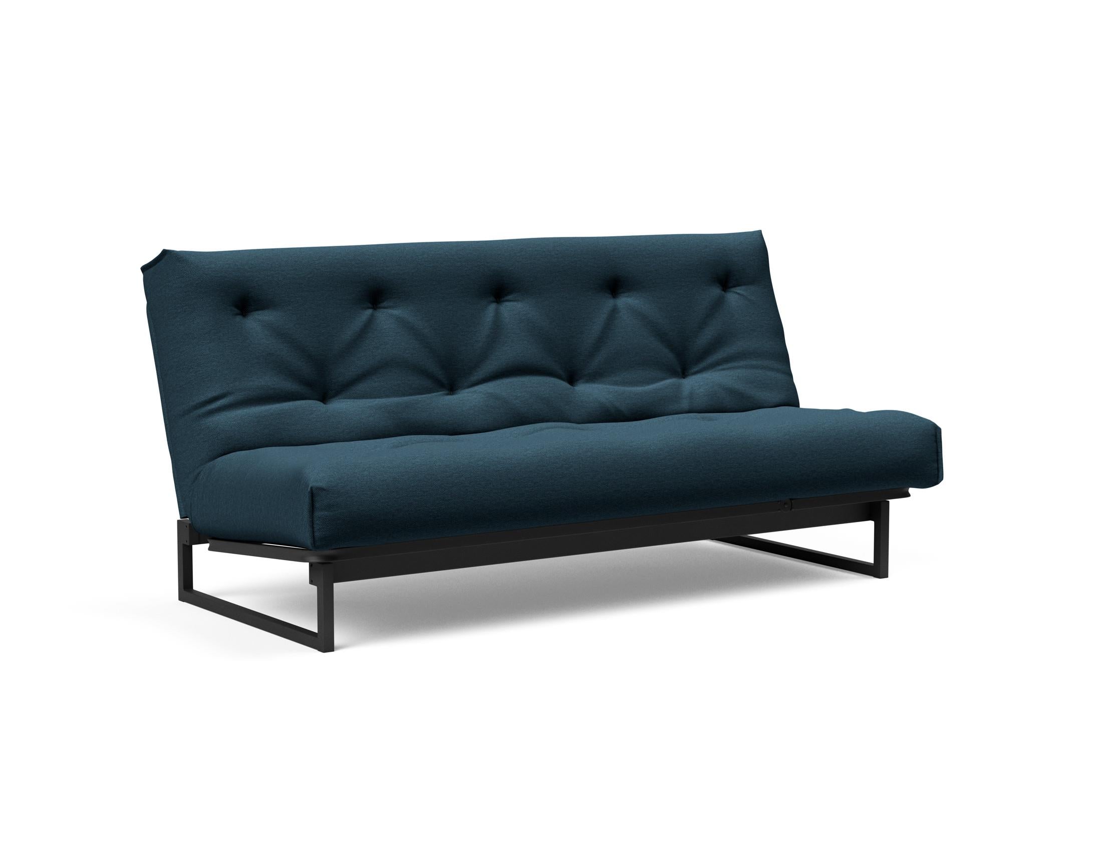 Fraction 140 Bettsofa Nordic Soft Spring: modernes skandinavisches Sofa, perfekt für kompakte Wohnräume, bietet stilvollen Komfort und praktische Schlaflösung.