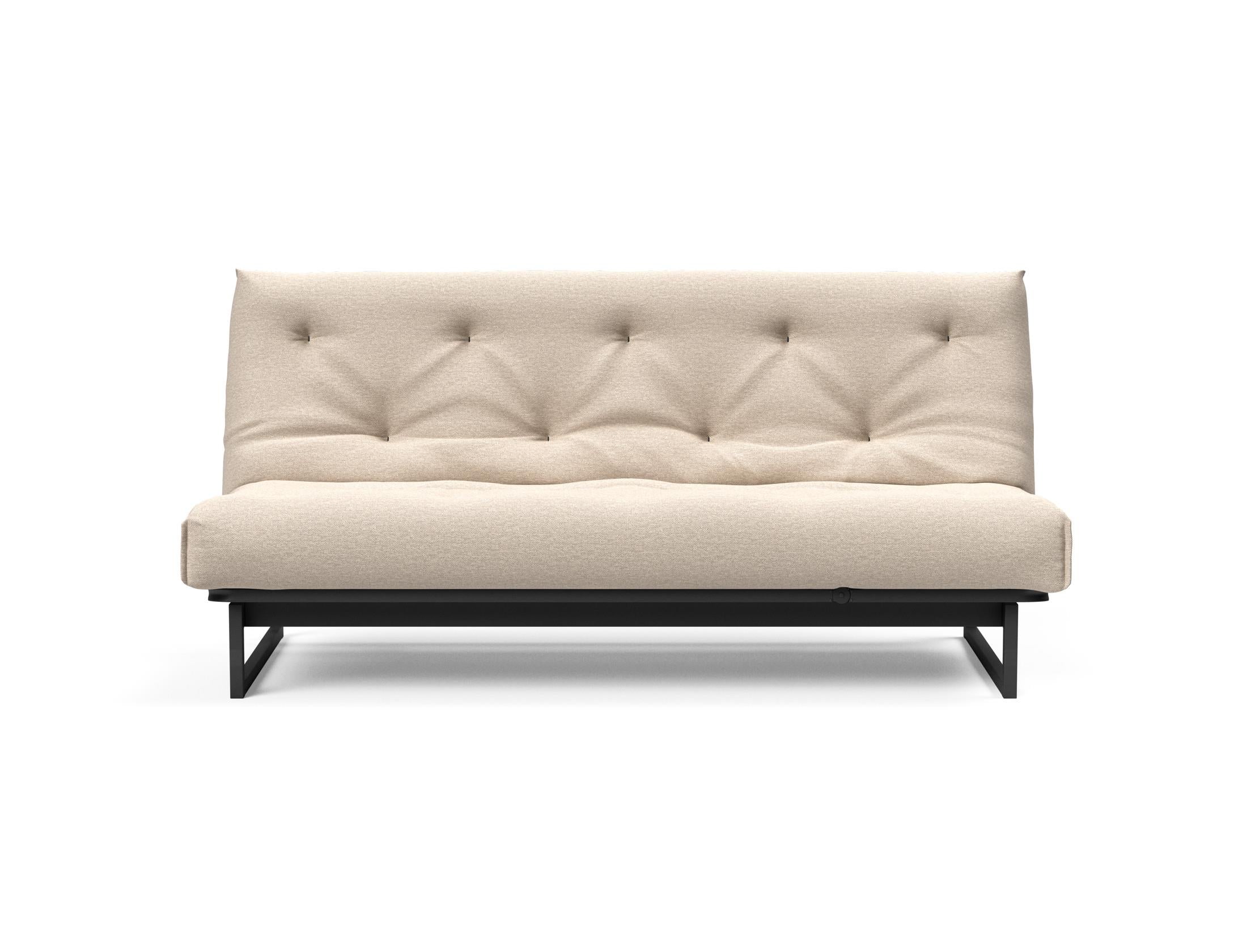 Fraction 140 Bettsofa Nordic Soft Spring: elegantes skandinavisches Design, ideal für kleine Räume, vereint Komfort und Funktionalität für erholsame Nächte.