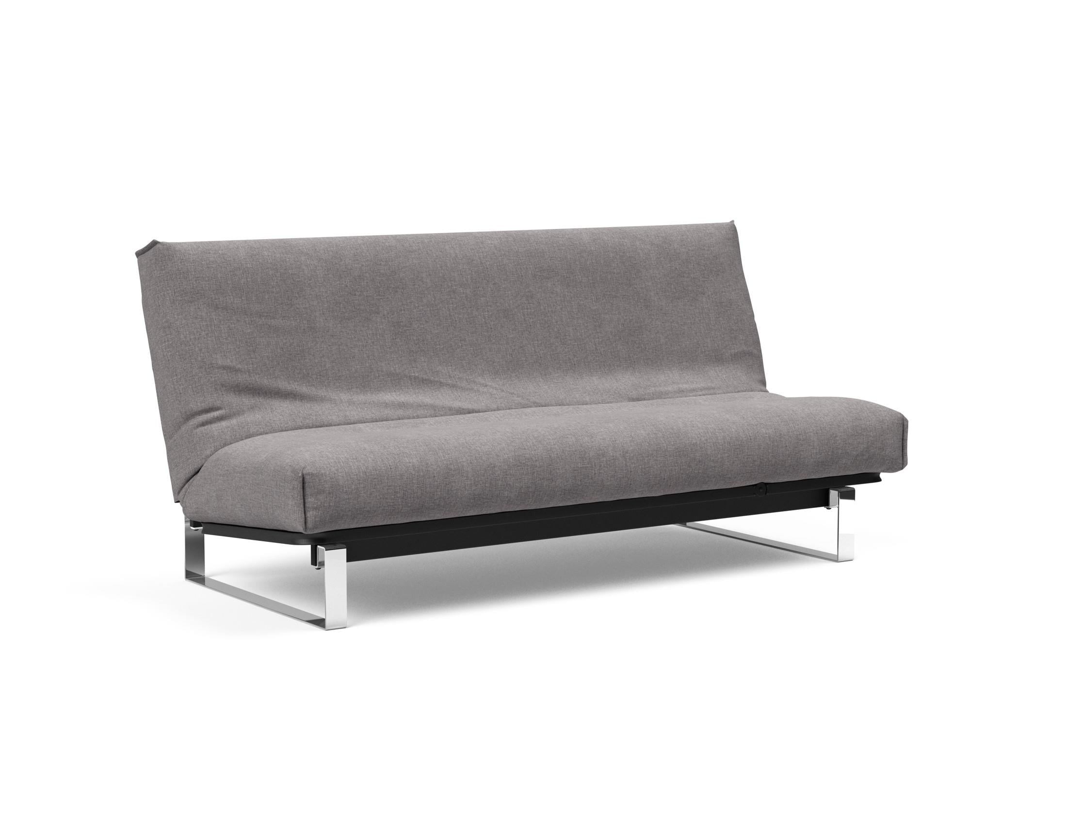 Erleben Sie das Minimum Bettsofa 140 Nordic Cover von Innovation Living: modernes skandinavisches Design, bequeme Soft Spring Matratze und flexible Einsatzmöglichkeiten.