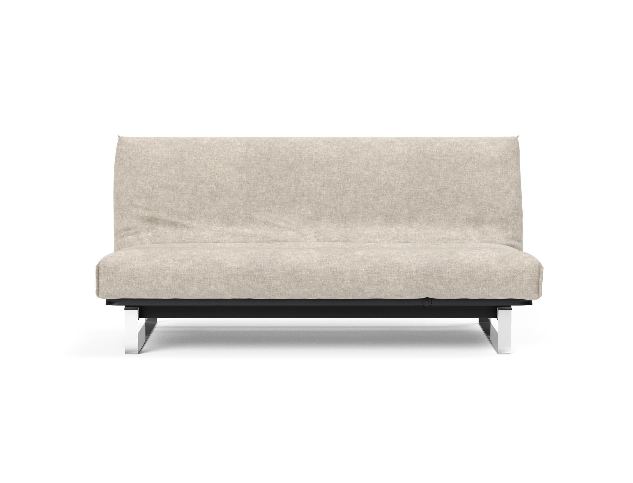 Entdecken Sie das Minimum Bettsofa 140 Nordic Cover von Innovation Living: stilvolles skandinavisches Design, komfortable Soft Spring Matratze und vielseitige Nutzung.