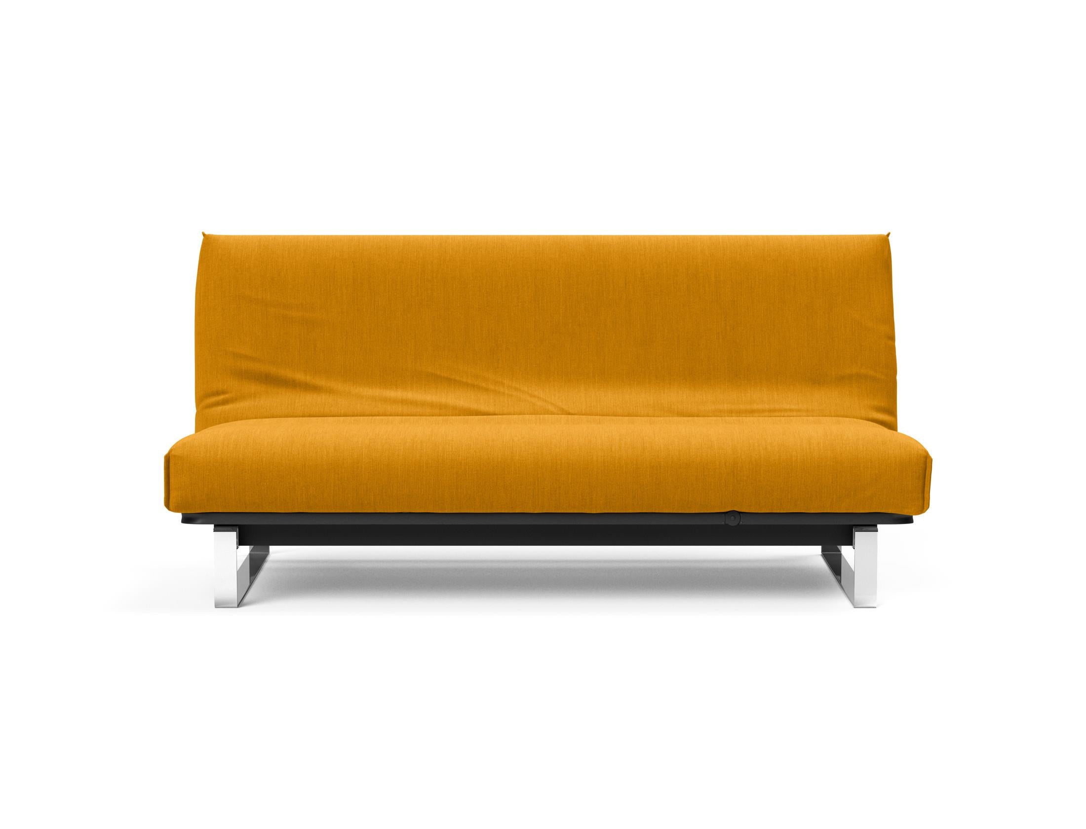 Erleben Sie das Minimum Bettsofa 140 Nordic Cover von Innovation Living: modernes skandinavisches Design, bequeme Soft Spring Matratze und flexible Einsatzmöglichkeiten.