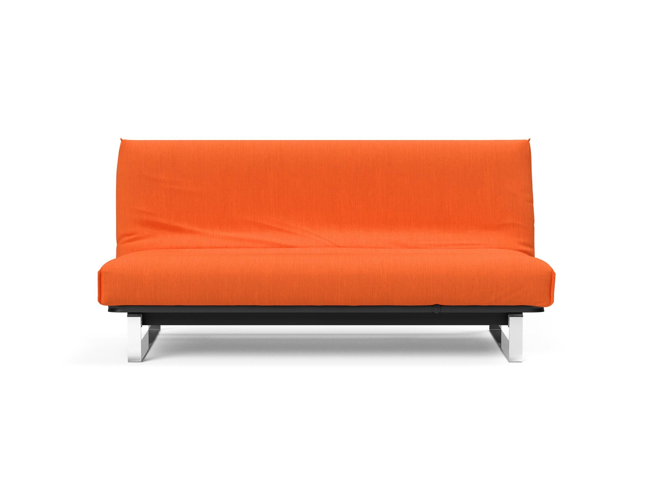 Erleben Sie das Minimum Bettsofa 140 Nordic Cover von Innovation Living: modernes skandinavisches Design, bequeme Soft Spring Matratze und multifunktionale Anwendung.