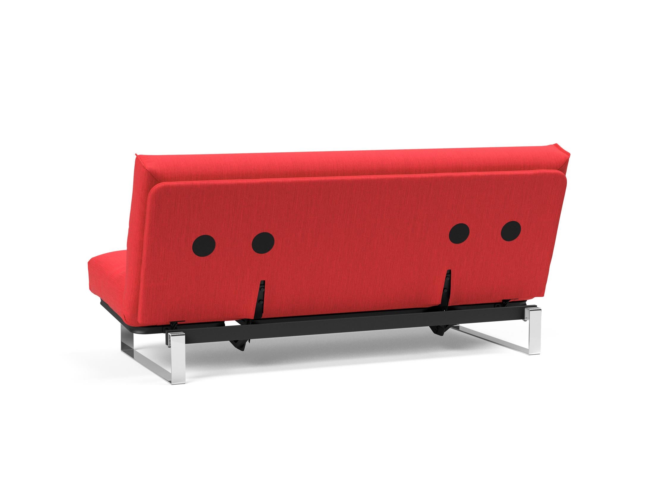 Erleben Sie das Minimum Bettsofa Nordic Cover von Innovation Living: modernes skandinavisches Design, hochwertige Materialien und anpassbare Matratzen für optimalen Komfort.