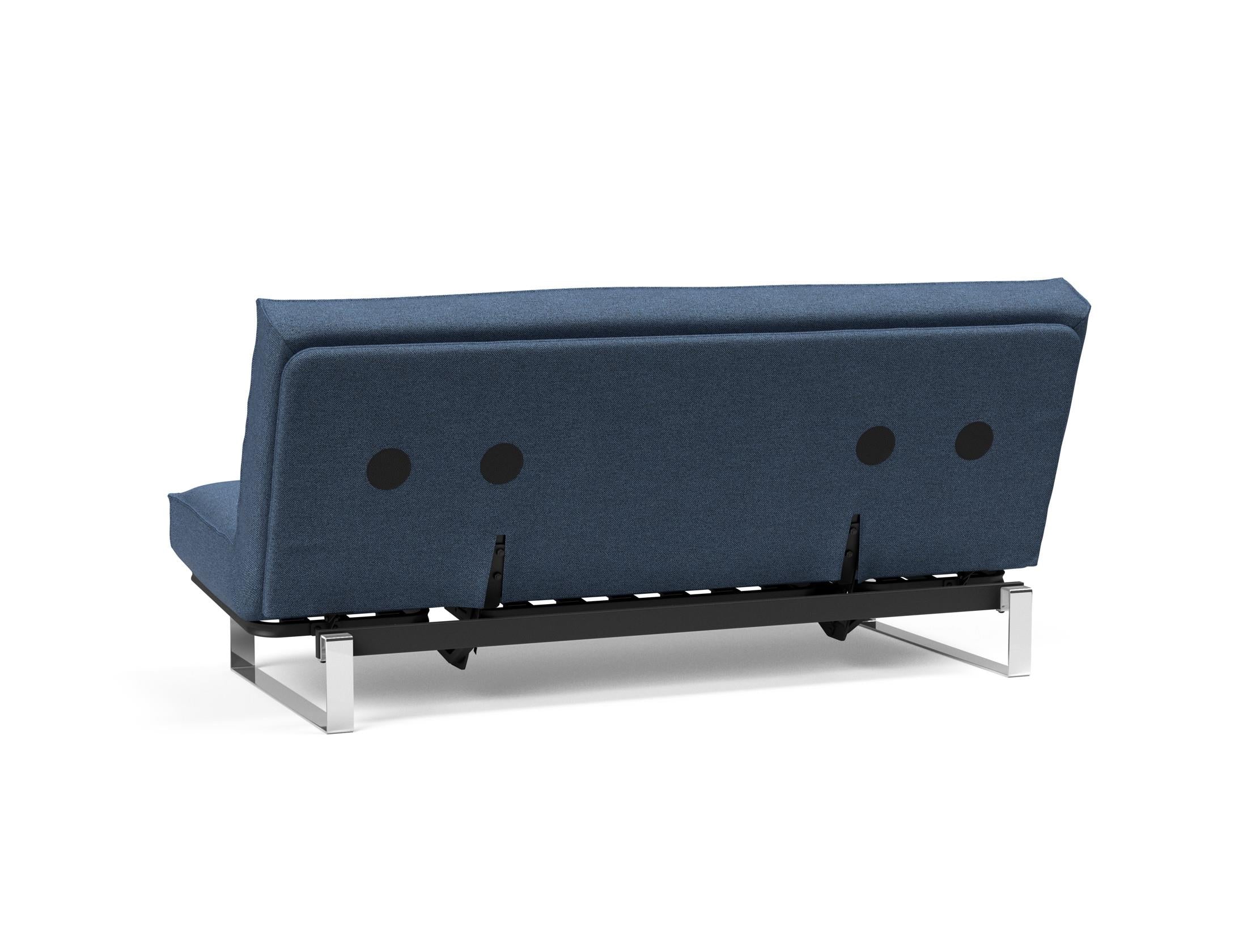 Erleben Sie das Minimum Bettsofa 140 Sharp Plus Cover Soft Spring von Innovation Living – stilvolles Design trifft auf außergewöhnlichen Komfort und Funktionalität.