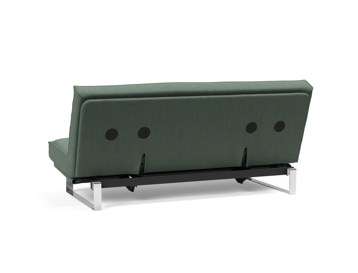 Minimum Bettsofa 140 Sharp Plus Cover mit Gestellbezug Soft Spring in 518 Elegance Green präsentiert im Onlineshop von KAQTU Design AG. Bettsofa ist von Innovation Living
