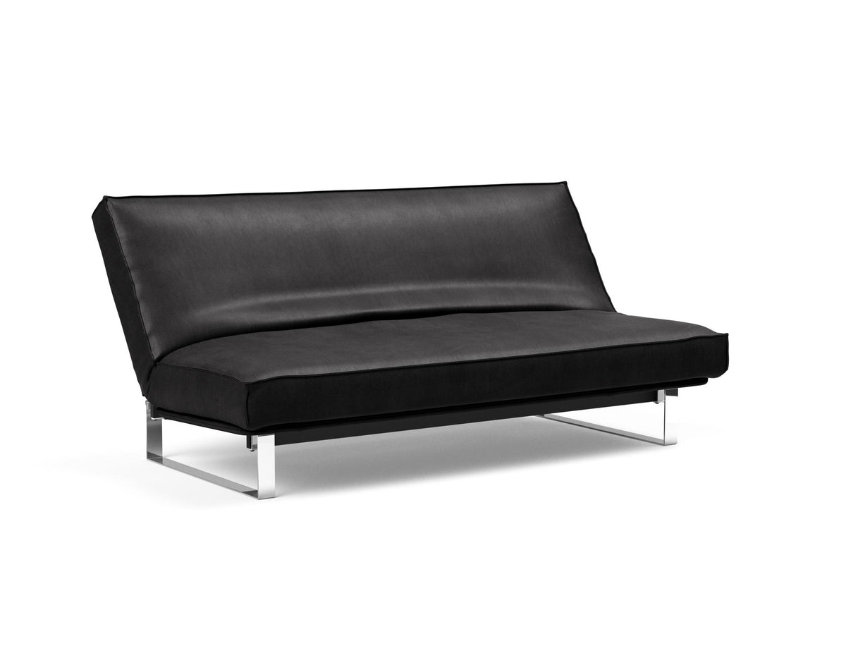 Minimum Bettsofa 140 Sharp Plus Cover mit Gestellbezug Soft Spring in 550 Faunal Black präsentiert im Onlineshop von KAQTU Design AG. Bettsofa ist von Innovation Living