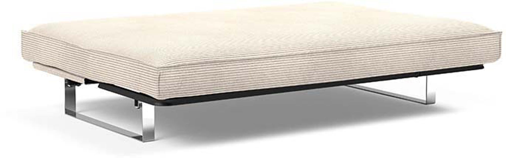 Entdecken Sie das Minimum Bettsofa 140 Sharp Plus Cover von Innovation Living – eine stilvolle Kombination aus modernem Design und außergewöhnlichem Komfort, ideal für kleine Räume.