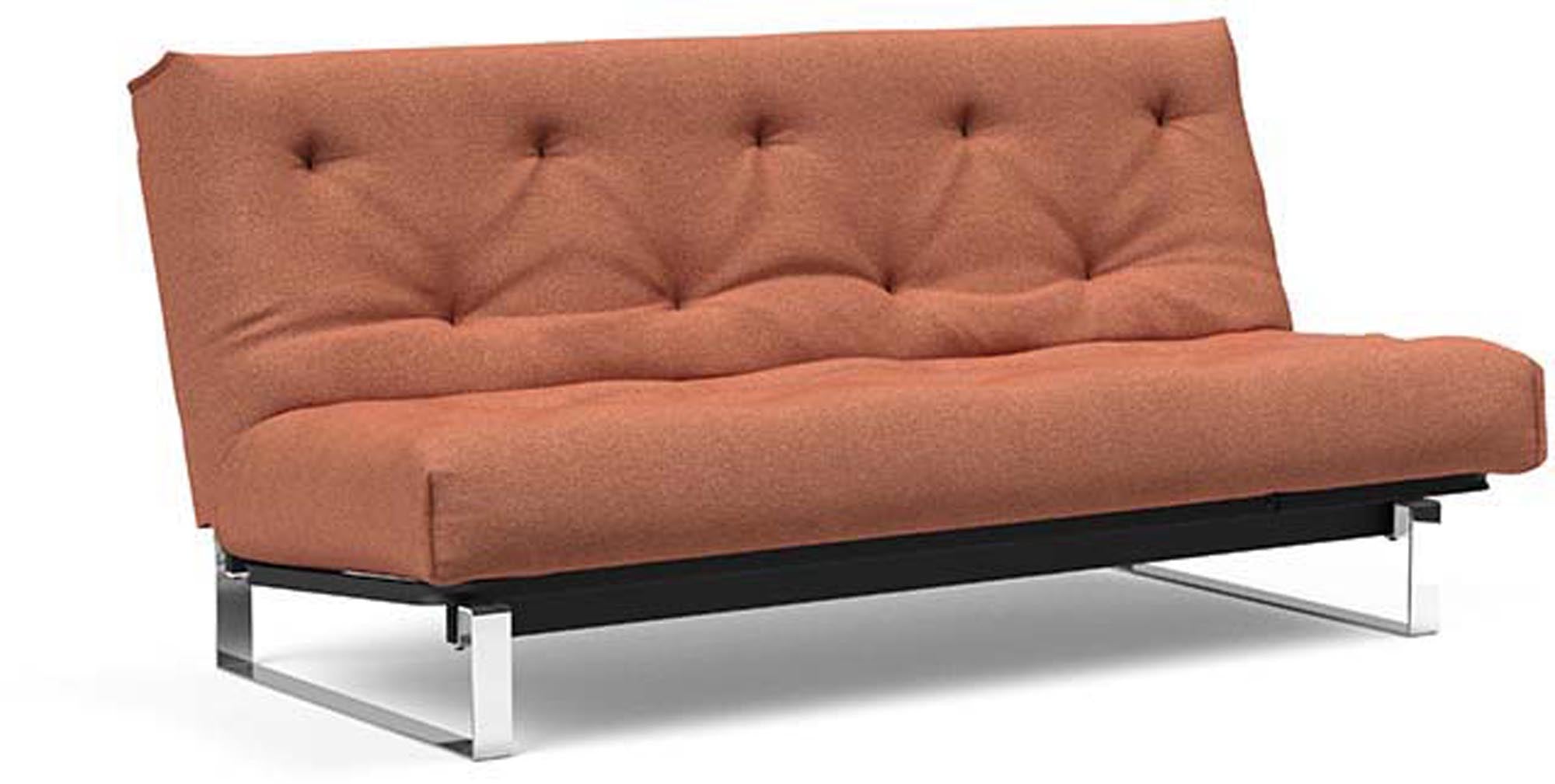 Erleben Sie das Minimum Bettsofa 140 Nordic von Innovation Living: modernes skandinavisches Design, ideal für kleine Räume und flexible Nutzung.