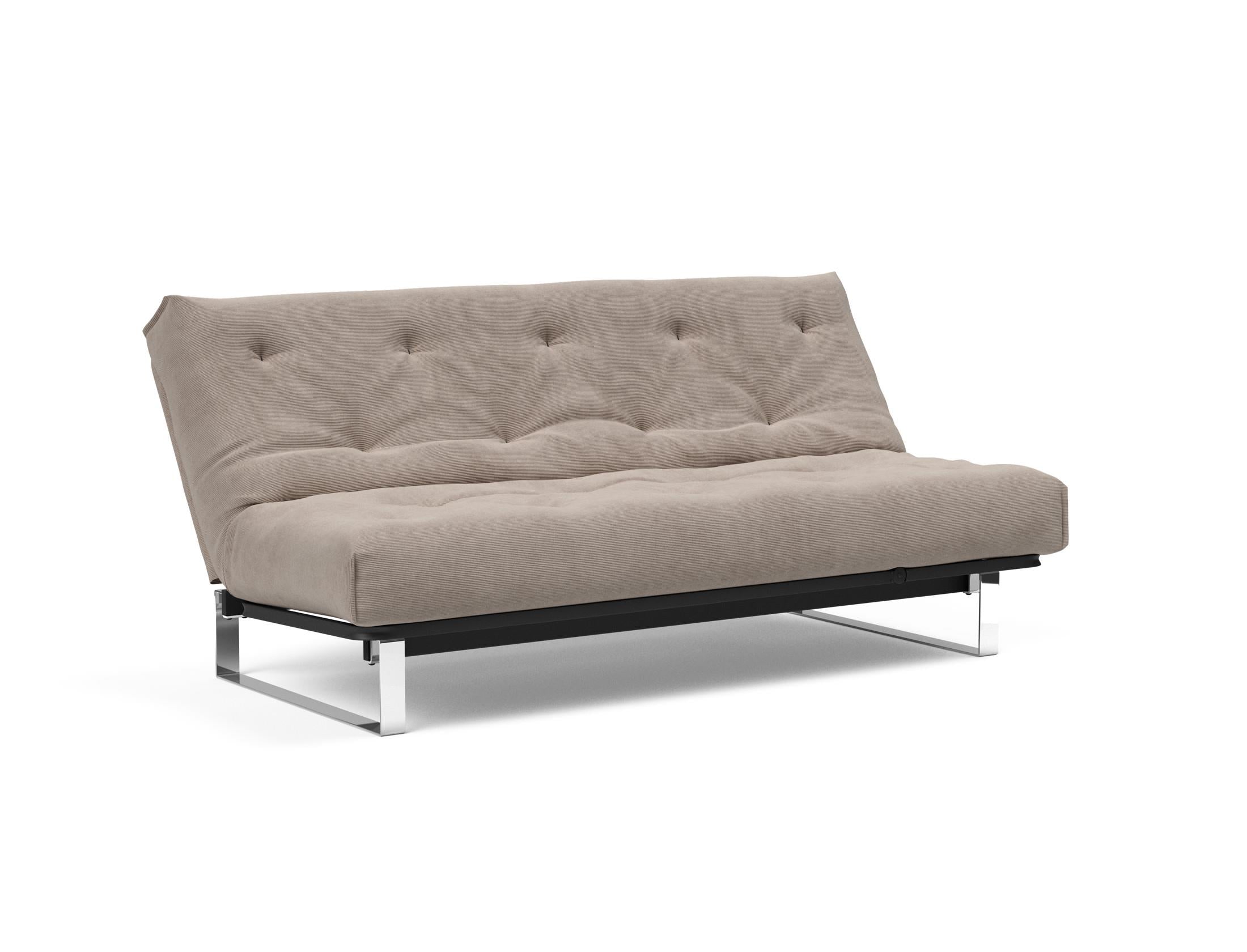 Erleben Sie das Minimum Bettsofa 140 Nordic Soft Spring von Innovation Living – stilvolles skandinavisches Design, das Komfort und Vielseitigkeit vereint.