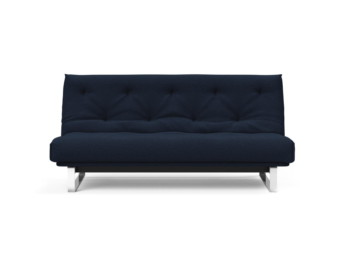 Minimum Bettsofa 140 Nordic mit Gestellbezug Soft Spring in 528 Mixed Dance Blue präsentiert im Onlineshop von KAQTU Design AG. Bettsofa ist von Innovation Living