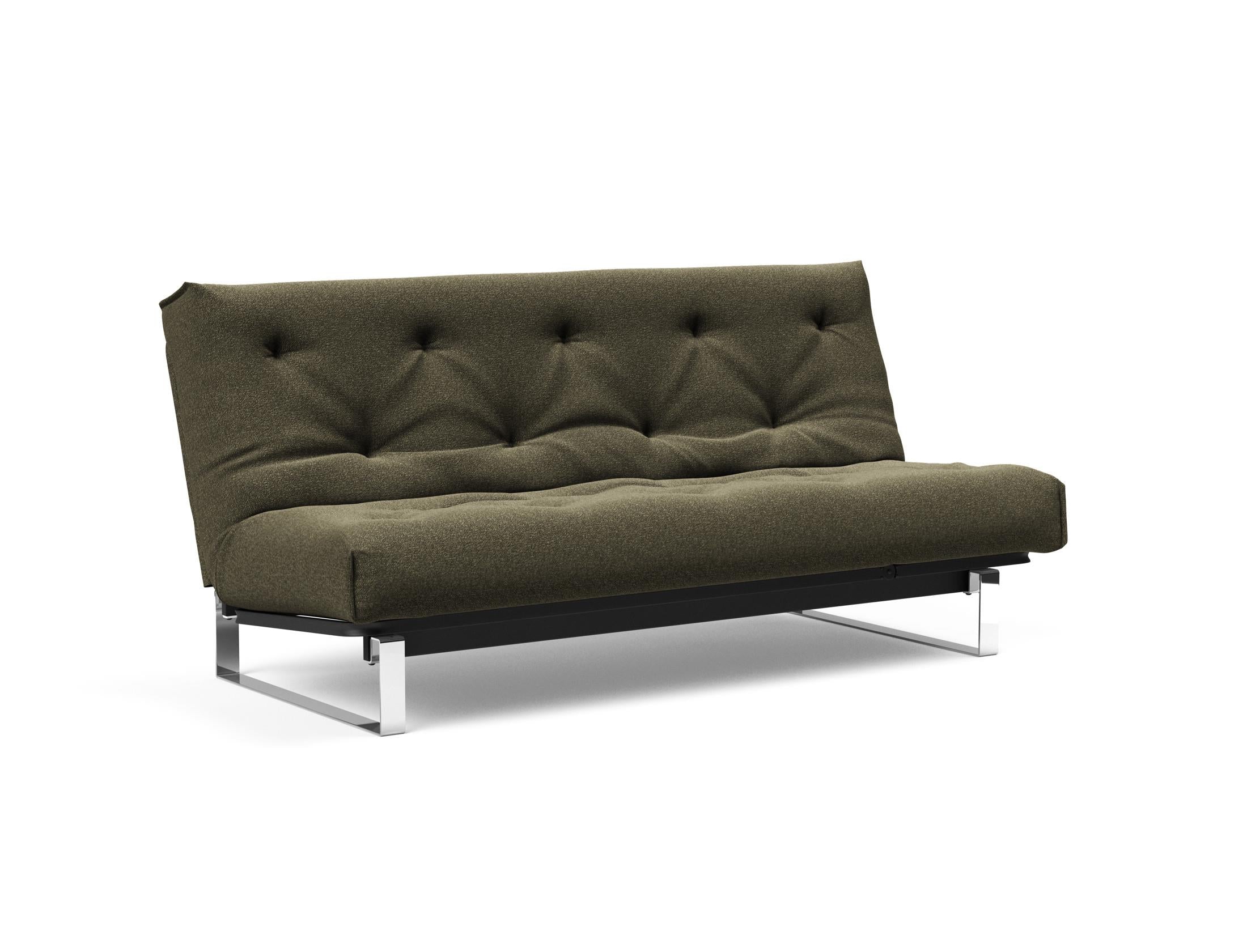 Erleben Sie das Minimum Bettsofa 140 Nordic Soft Spring von Innovation Living – eine perfekte Kombination aus modernem Stil und optimalem Schlafkomfort.