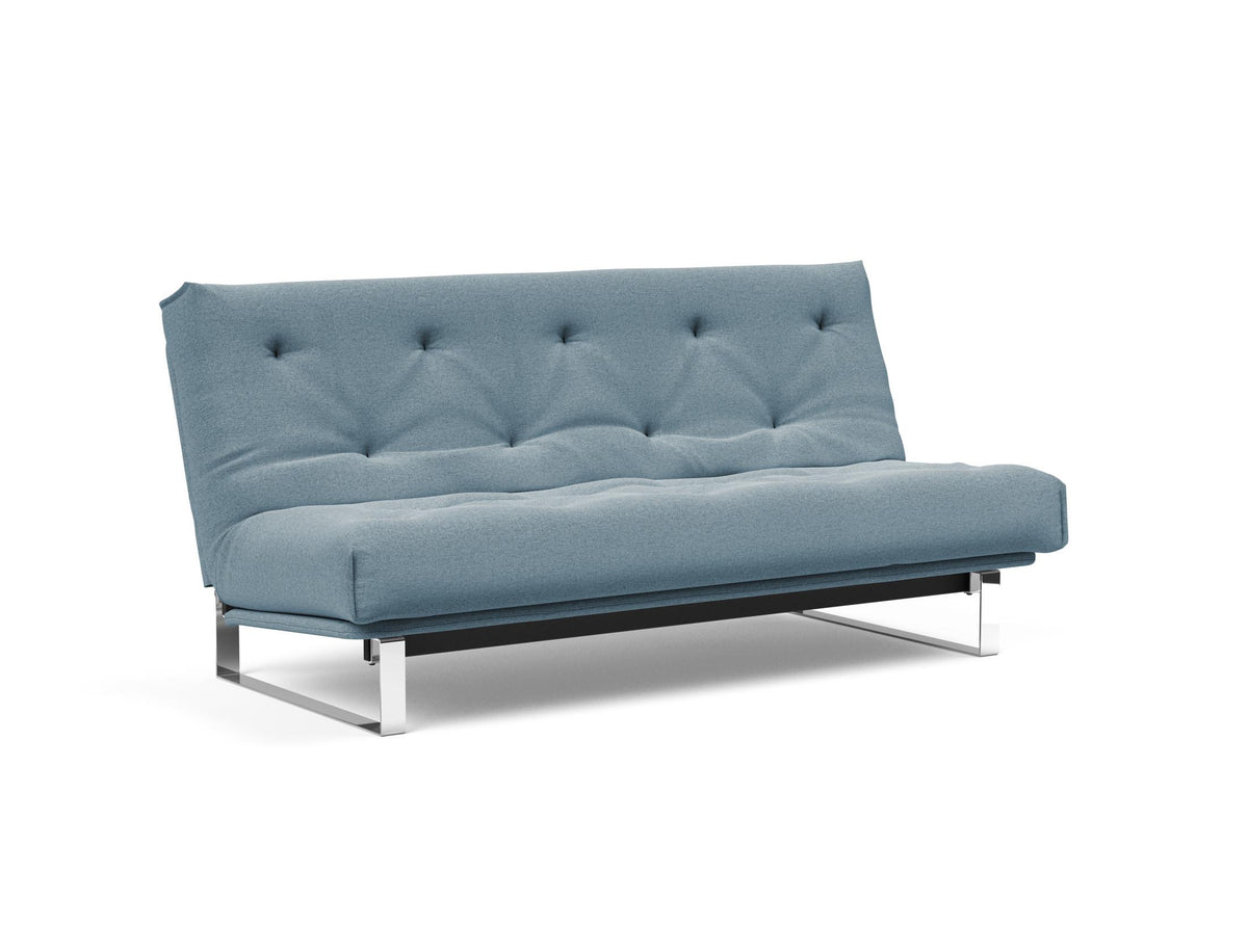 Minimum Bettsofa 140 Nordic mit Gestellbezug Soft Spring in 558 Soft Indigo präsentiert im Onlineshop von KAQTU Design AG. Bettsofa ist von Innovation Living