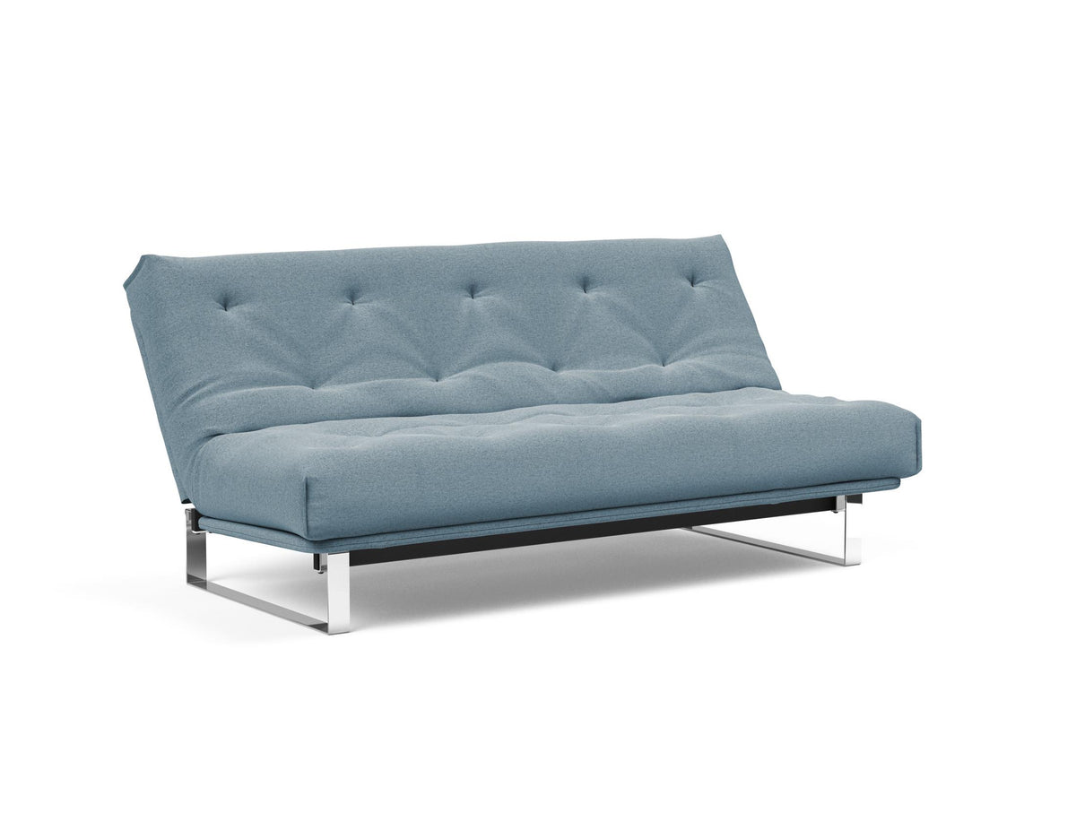 Minimum Bettsofa 140 Nordic mit Gestellbezug Soft Spring in 558 Soft Indigo präsentiert im Onlineshop von KAQTU Design AG. Bettsofa ist von Innovation Living