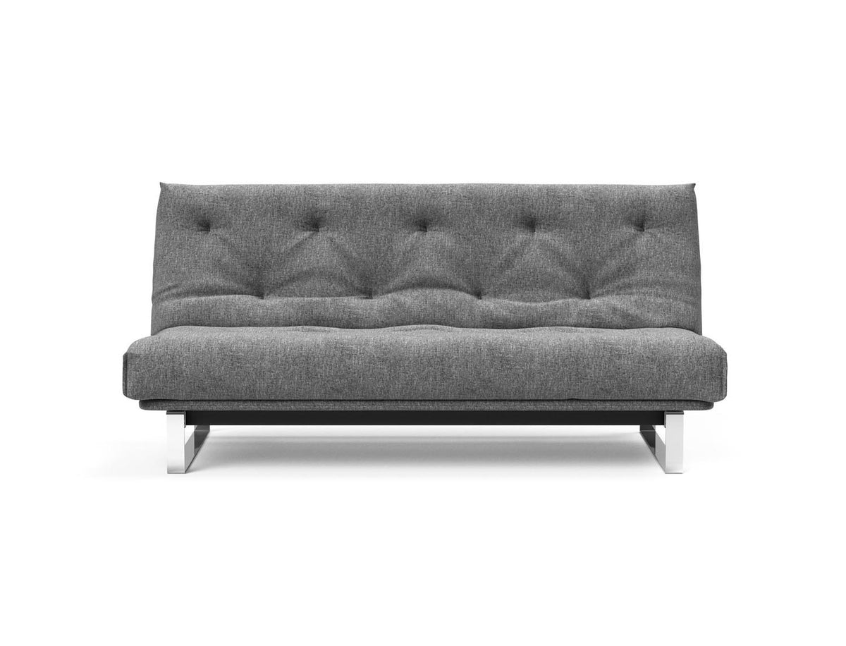 Minimum Bettsofa 140 Nordic mit Gestellbezug Soft Spring in 563 Twist Charcoal präsentiert im Onlineshop von KAQTU Design AG. Bettsofa ist von Innovation Living
