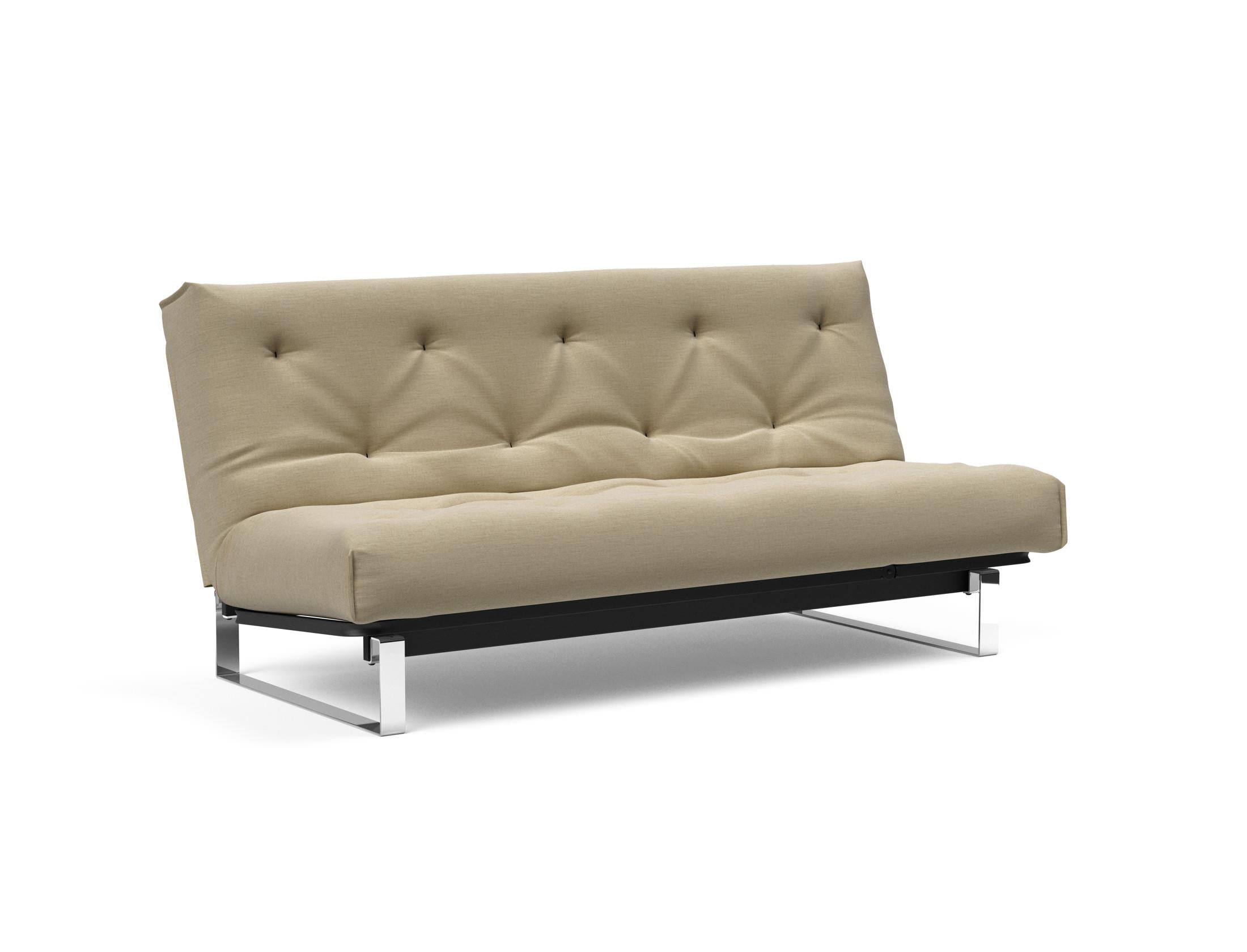 Erleben Sie das Minimum Bettsofa 140 Nordic Soft Spring von Innovation Living – eine perfekte Kombination aus modernem Stil und optimalem Schlafkomfort.
