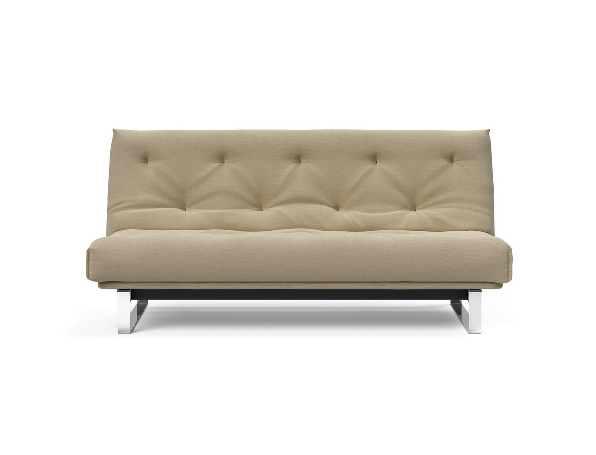 Minimum Bettsofa 140 Nordic mit Gestellbezug Soft Spring in 571 Vivus Dusty Sand präsentiert im Onlineshop von KAQTU Design AG. Bettsofa ist von Innovation Living