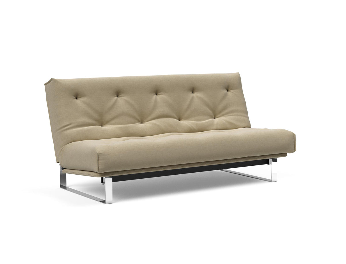 Minimum Bettsofa 140 Nordic mit Gestellbezug Soft Spring in 571 Vivus Dusty Sand präsentiert im Onlineshop von KAQTU Design AG. Bettsofa ist von Innovation Living