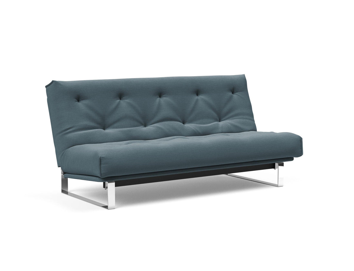 Minimum Bettsofa 140 Nordic mit Gestellbezug Soft Spring in 573 Vivus Dusty Blue präsentiert im Onlineshop von KAQTU Design AG. Bettsofa ist von Innovation Living