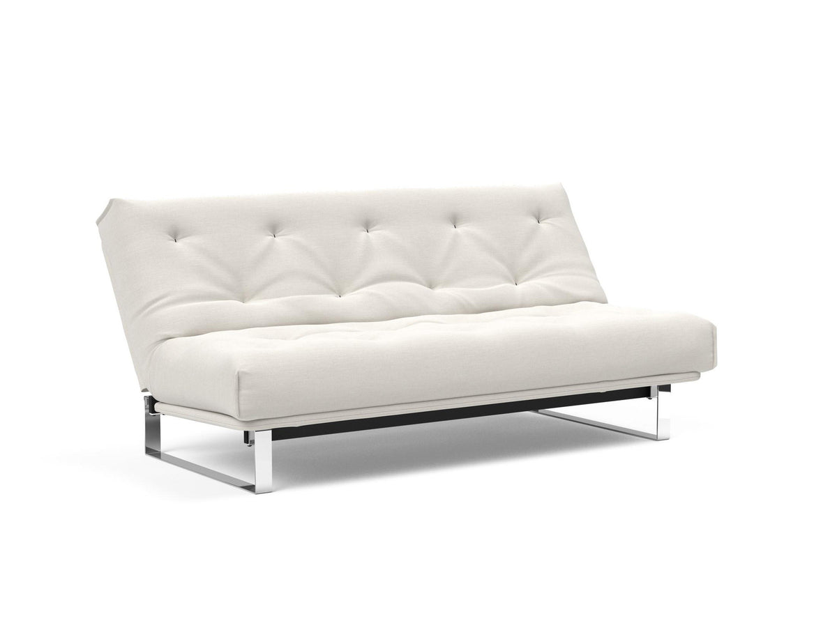 Minimum Bettsofa 140 Nordic mit Gestellbezug Soft Spring in 574 Vivus Dusty Off White präsentiert im Onlineshop von KAQTU Design AG. Bettsofa ist von Innovation Living