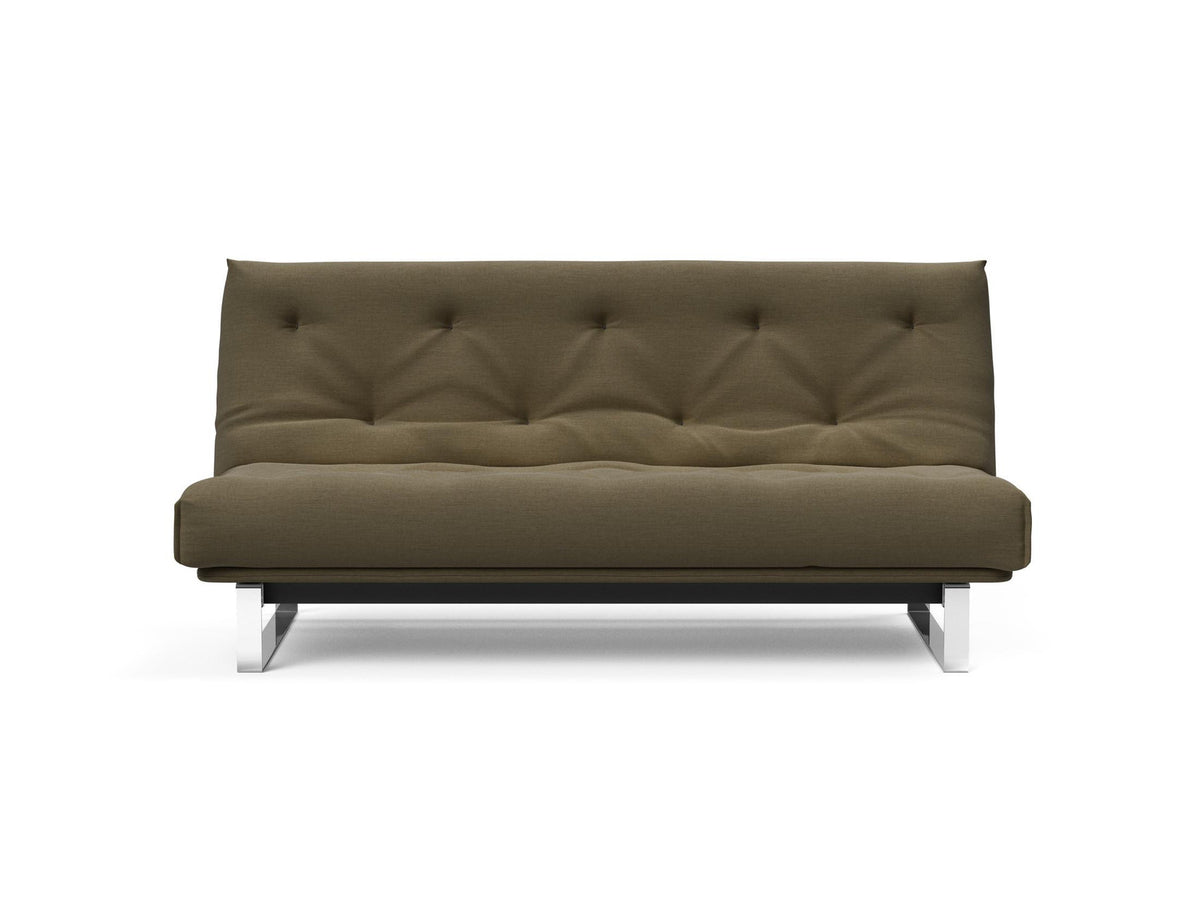 Minimum Bettsofa 140 Nordic mit Gestellbezug Soft Spring in 575 Vivus Dusty Olive präsentiert im Onlineshop von KAQTU Design AG. Bettsofa ist von Innovation Living