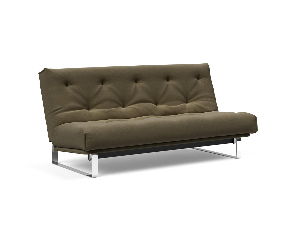 Minimum Bettsofa 140 Nordic mit Gestellbezug Soft Spring in 575 Vivus Dusty Olive präsentiert im Onlineshop von KAQTU Design AG. Bettsofa ist von Innovation Living