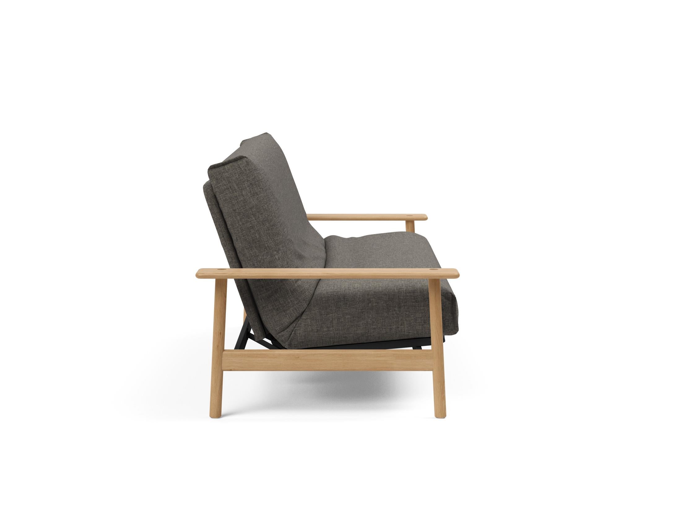 Entdecken Sie das Balder Bettsofa 140 Nordic Cover Soft Spring von Innovation Living – stilvolles Design trifft auf höchsten Schlafkomfort für Ihr Zuhause.
