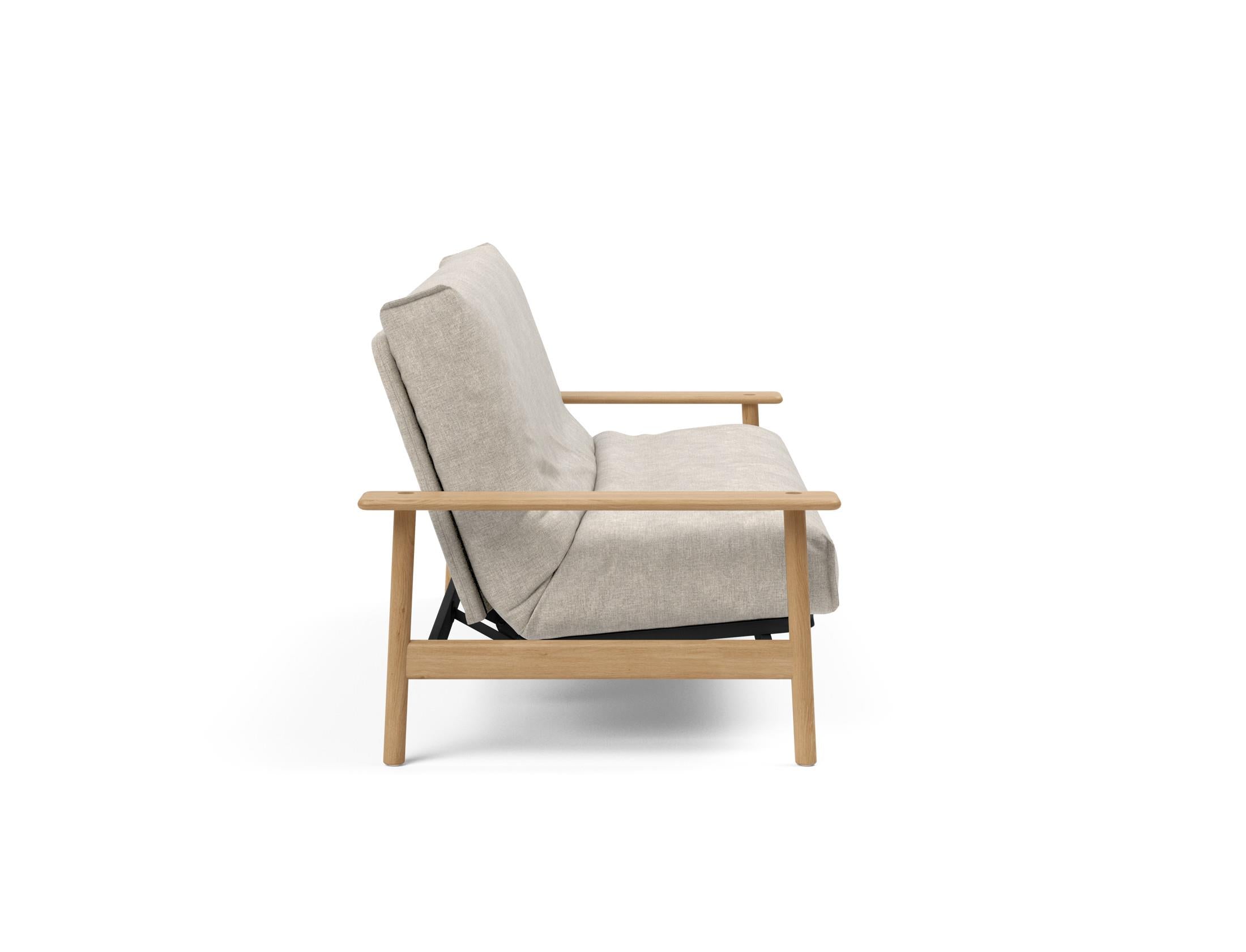Entdecken Sie das Balder Bettsofa 140 Nordic Cover Soft Spring von Innovation Living – stilvolles Design trifft auf höchsten Schlafkomfort für Ihr Zuhause.