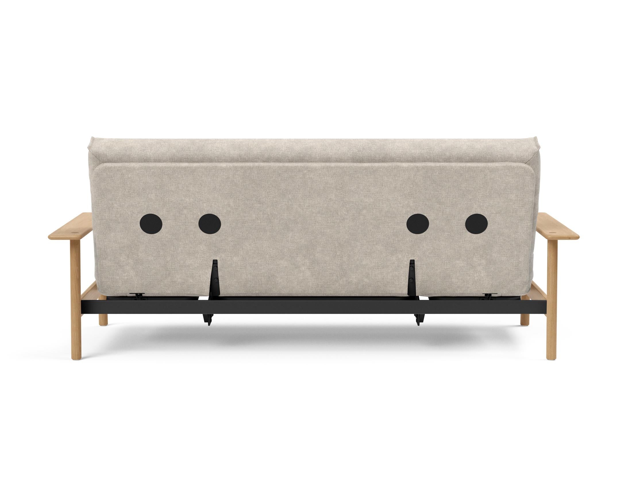 Erleben Sie das Balder Bettsofa 140 Nordic Cover Soft Spring von Innovation Living – eine perfekte Kombination aus modernem Stil und optimalem Schlafkomfort.