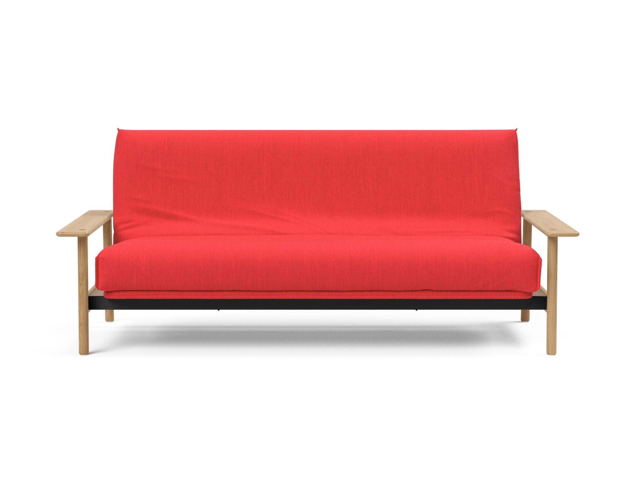 Elegantes Balder Bettsofa 140 in Nordic Cover, ideal für gemütliche Nächte und stilvolle Wohnräume, mit weichem Soft Spring Bezug.