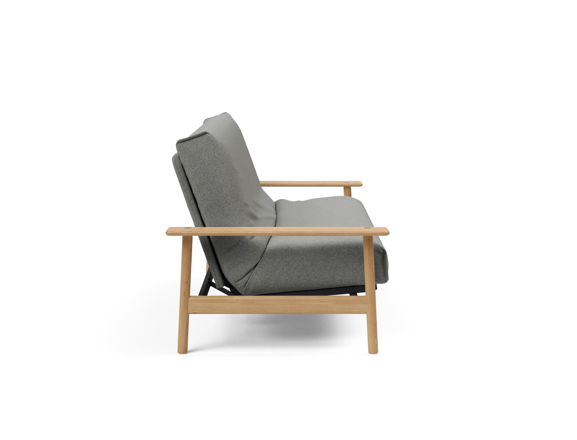 Entdecken Sie das Balder Bettsofa 140 Nordic Cover Soft Spring von Innovation Living – stilvolles Design trifft auf höchsten Schlafkomfort für Ihr Zuhause.