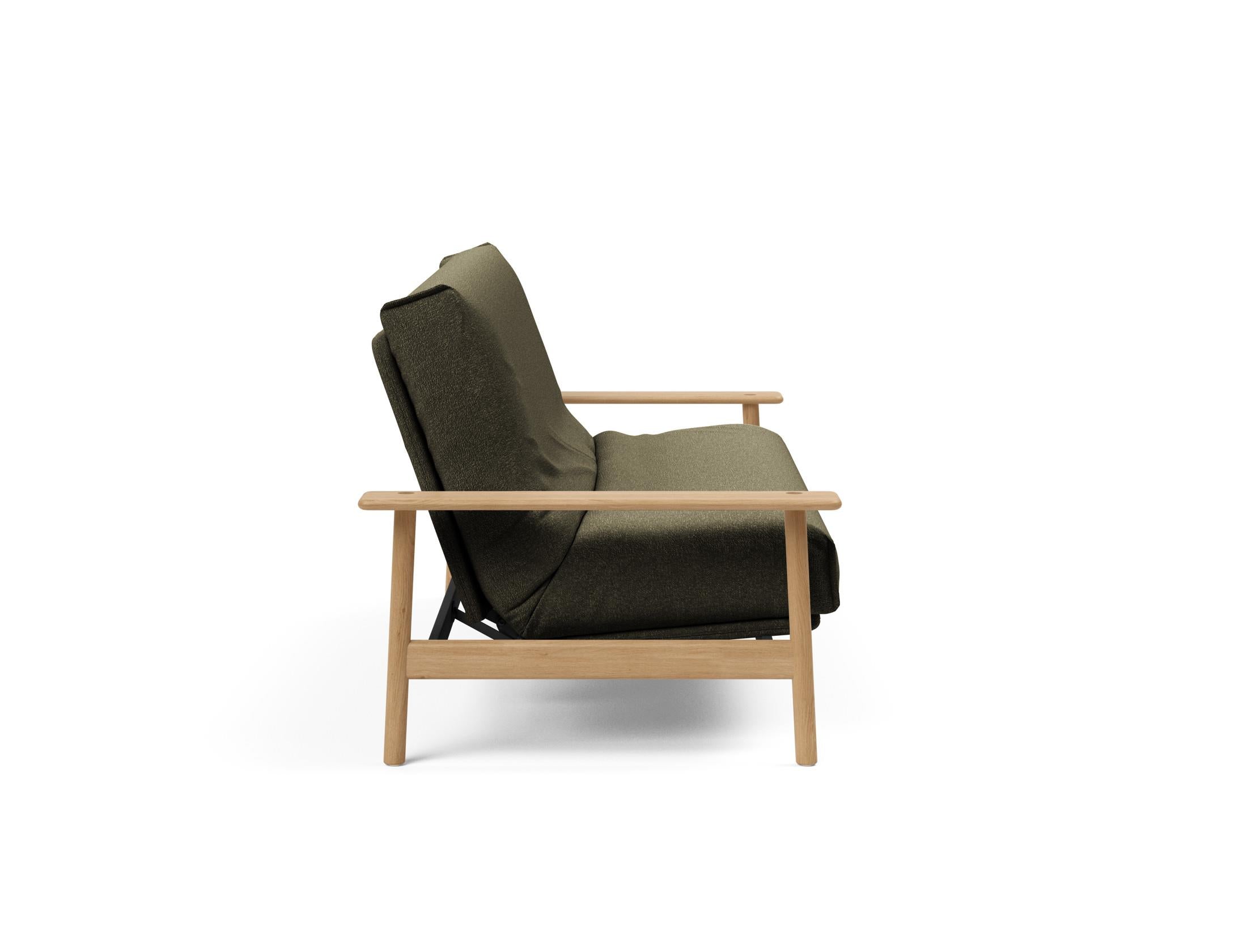 Entdecken Sie das Balder Bettsofa 140 Nordic Cover Soft Spring von Innovation Living – stilvolles Design trifft auf höchsten Schlafkomfort für Ihr Zuhause.