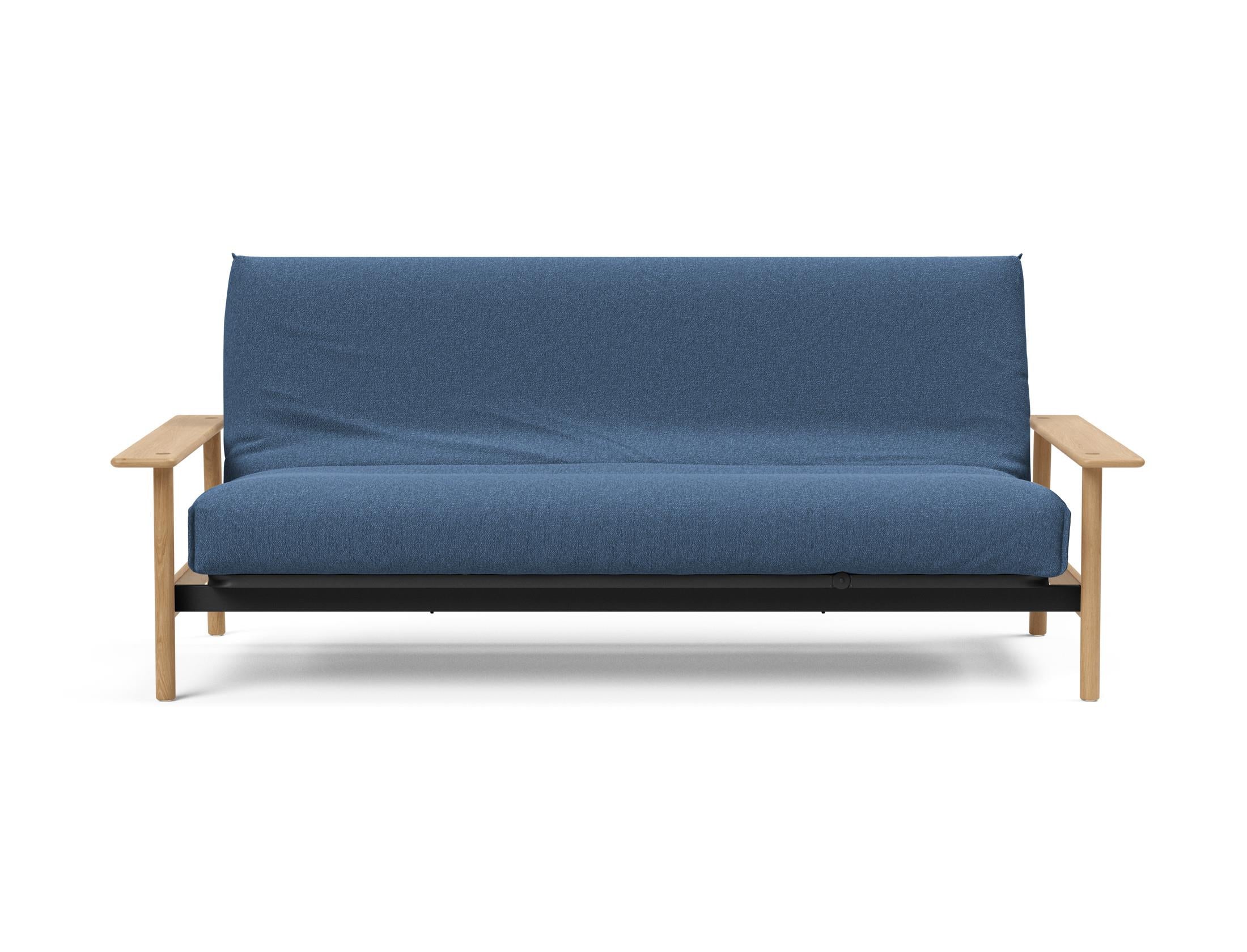 Stylisches Balder Bettsofa 140 in Nordic Cover, ideal für moderne Räume, bietet hohen Komfort mit seinem weichen Soft Spring Bezug.