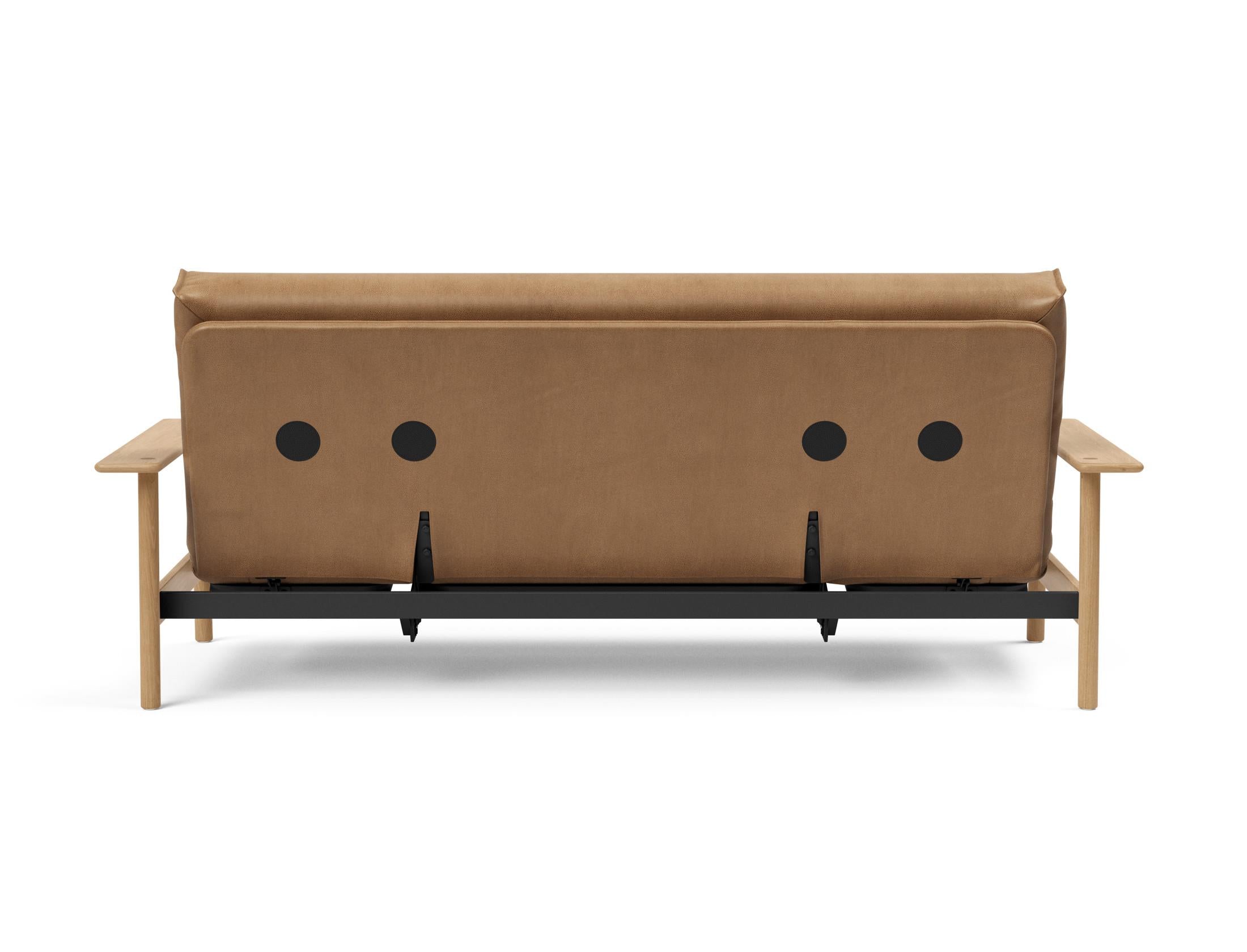 Entdecken Sie das Balder Bettsofa 140 Nordic Cover Soft Spring von Innovation Living – stilvolles Design trifft auf höchsten Schlafkomfort für Ihr Zuhause.