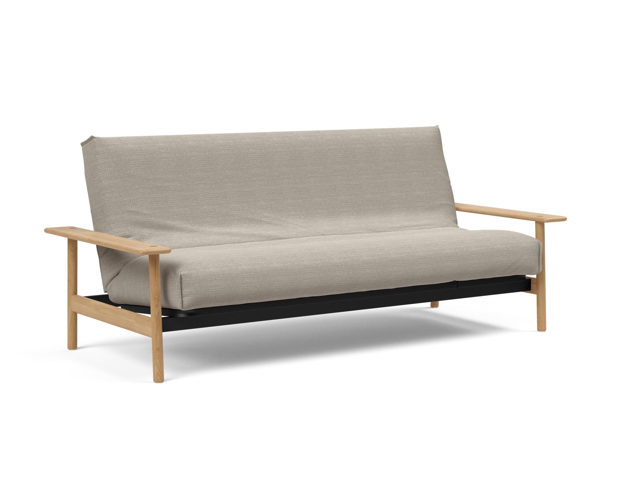 Erleben Sie das Balder Bettsofa 140 Nordic Cover Soft Spring von Innovation Living – eine perfekte Kombination aus modernem Stil und optimalem Schlafkomfort.