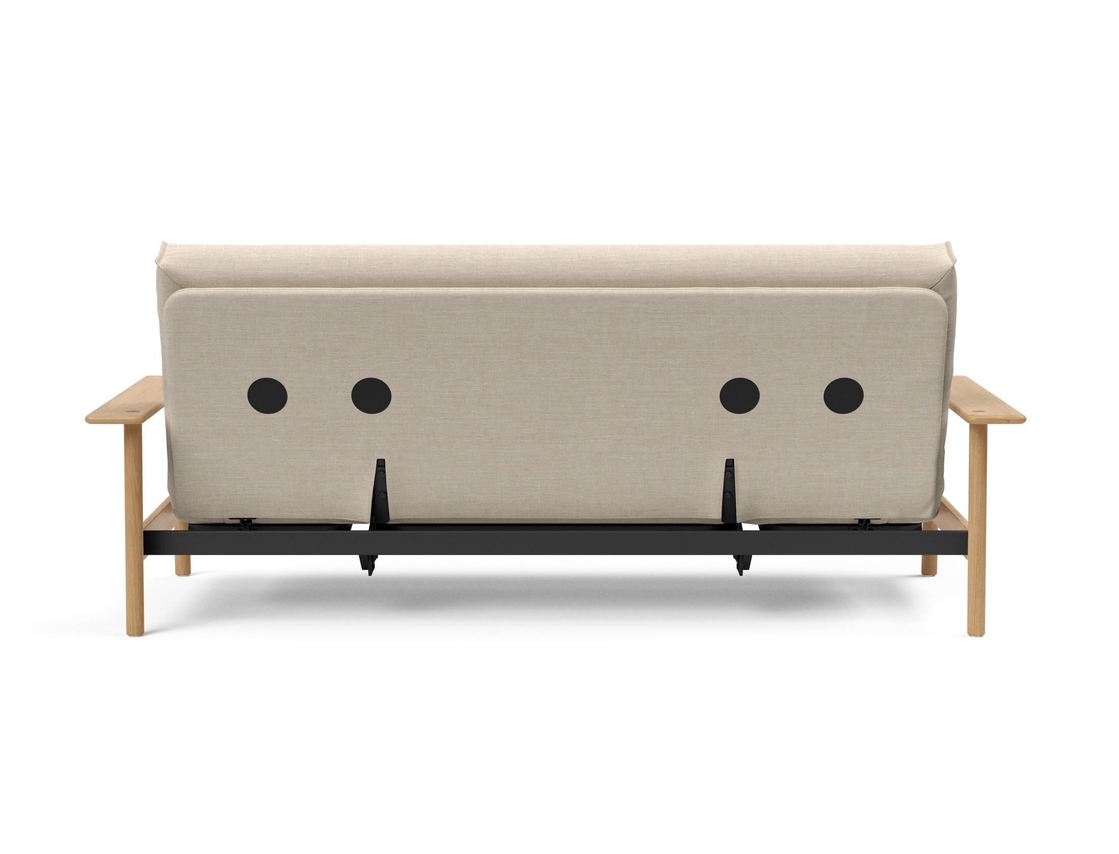 Erleben Sie das Balder Bettsofa 140 Nordic Cover Soft Spring von Innovation Living – eine perfekte Kombination aus modernem Stil und optimalem Schlafkomfort.