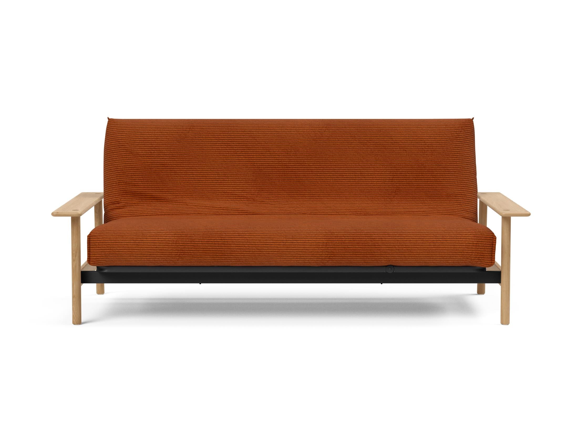 Elegantes Balder Bettsofa 140 in Nordic Cover, ideal für stilvolle Wohnräume, bietet hohen Komfort dank der Soft Spring-Federung.