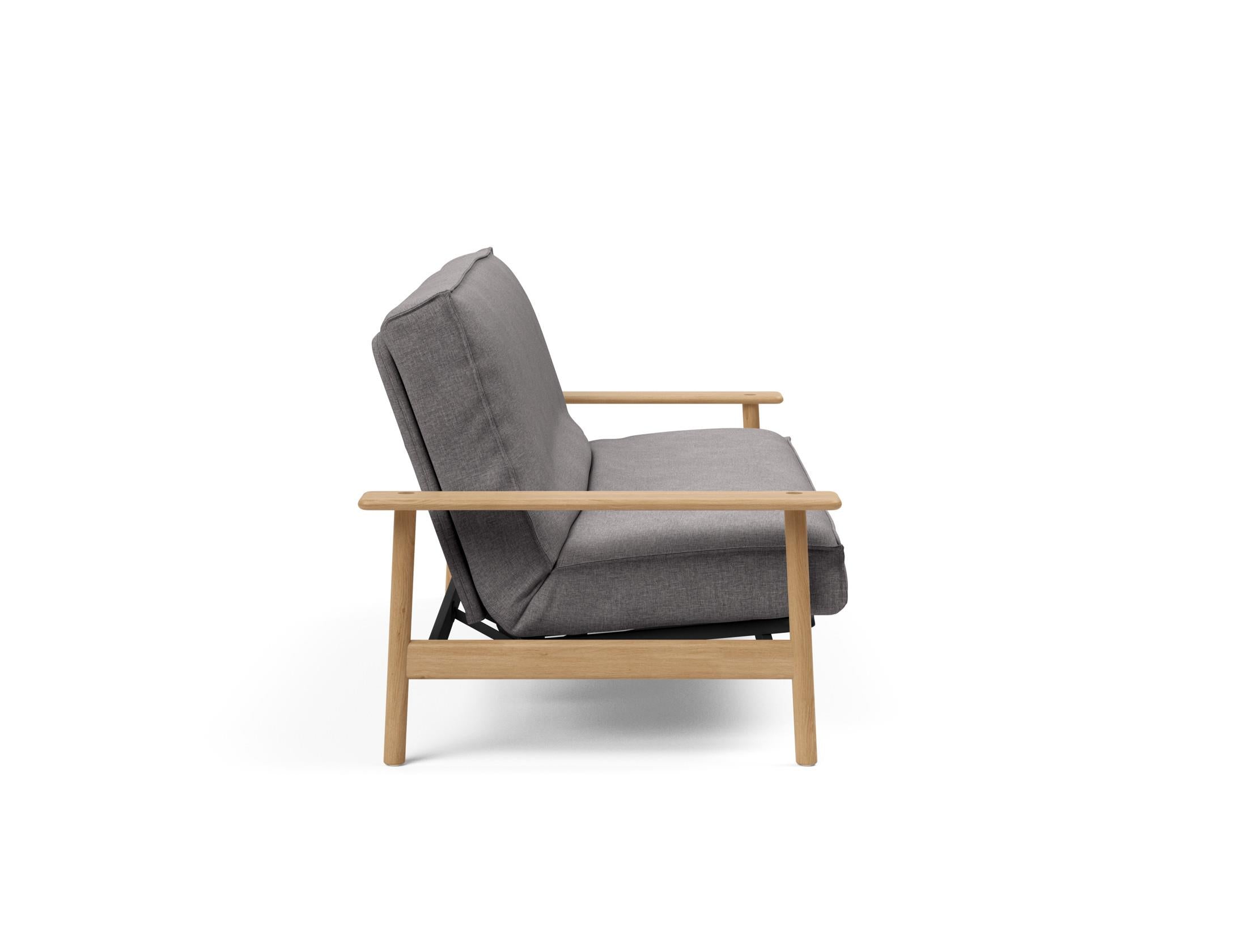 Entdecken Sie das Balder Bettsofa 140 Sharp Plus Cover Soft Spring von Innovation Living – stilvoll, bequem und ideal für jedes Zuhause.