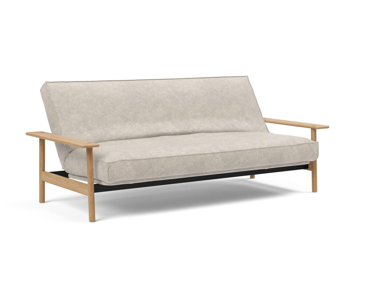 Balder Bettsofa 140 Sharp Plus Cover mit Gestellbezug Soft Spring in 280 Avella Sand präsentiert im Onlineshop von KAQTU Design AG. Bettsofa ist von Innovation Living