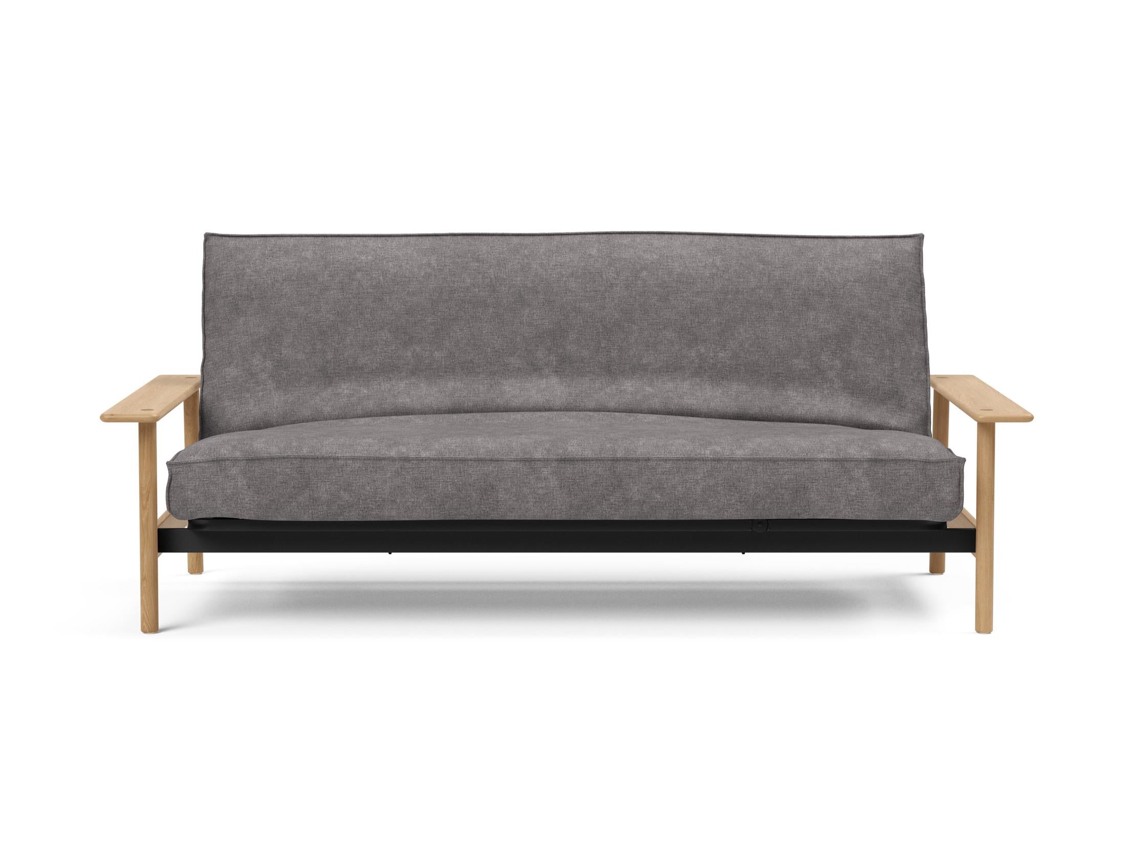 Entdecken Sie das Balder Bettsofa 140 Sharp Plus Cover Soft Spring von Innovation Living – ein stilvolles Schlafsofa, das Funktionalität und skandinavische Eleganz vereint.